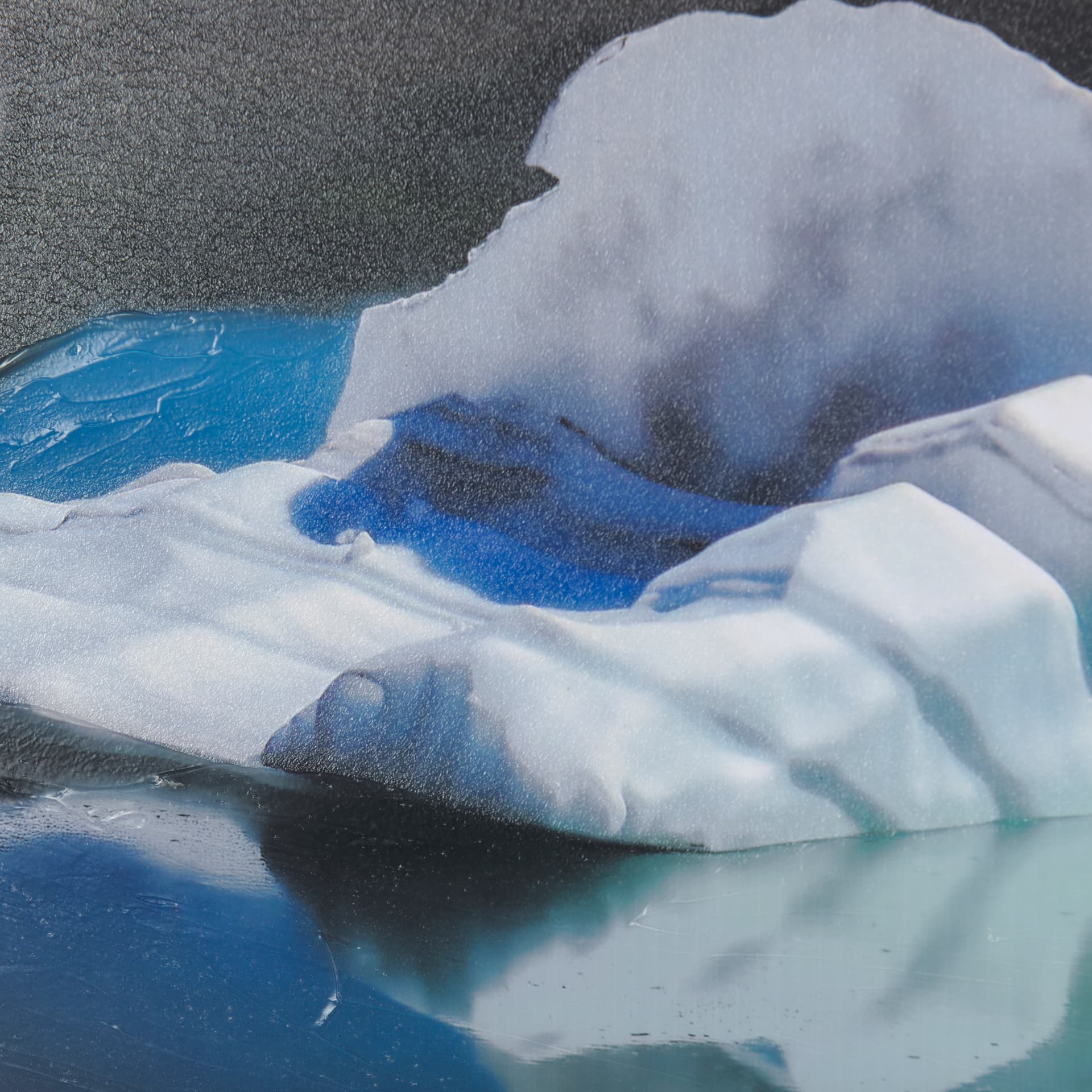 Mountain Top Thaw by Chad Mackay a Hand Embellished Textured Framed Photo Art Print Matted under Gla — product photograph