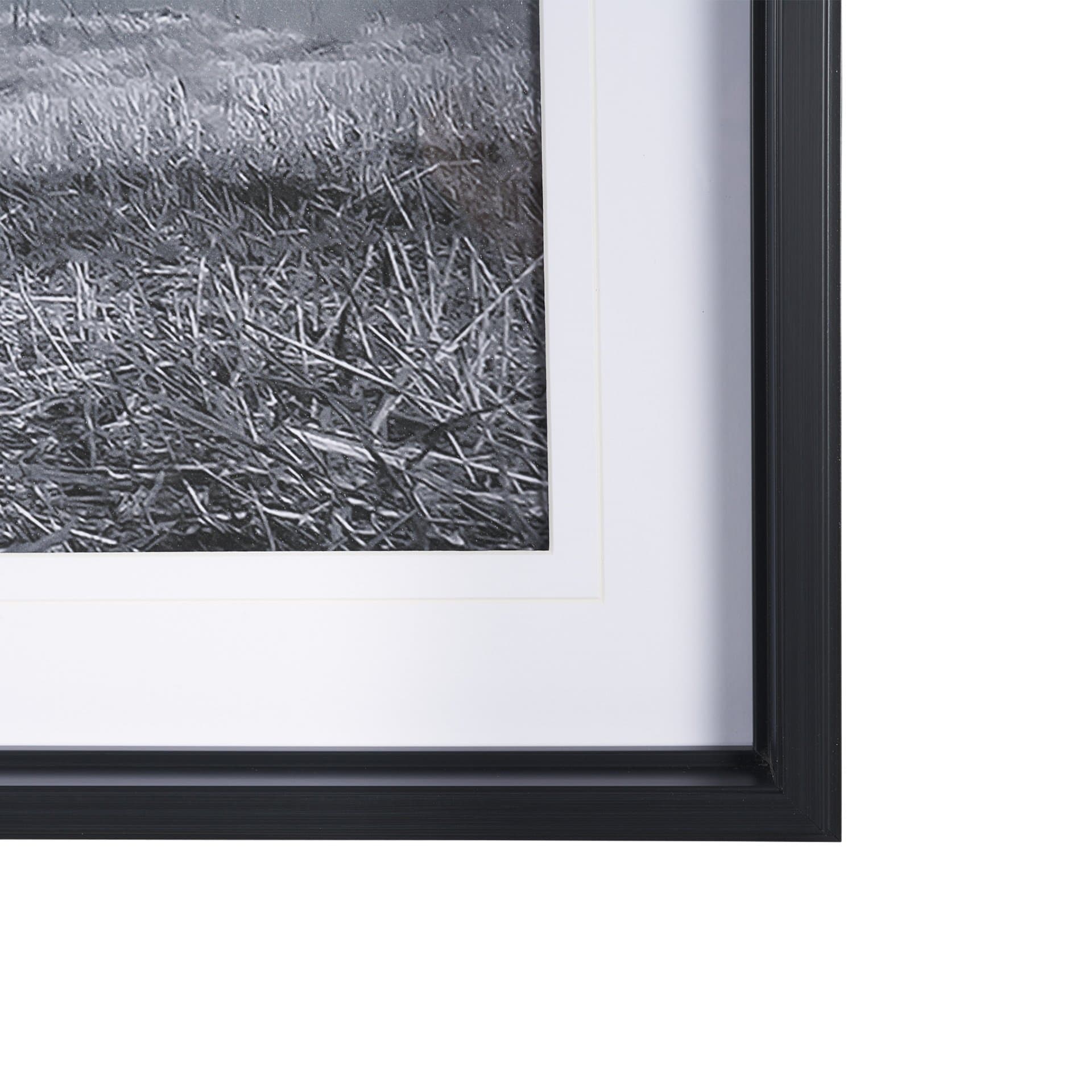 Curious Farm Goats by Novica Stankovic Hand-Embellished Textured Framed Artwork Matted under Glass — product photograph