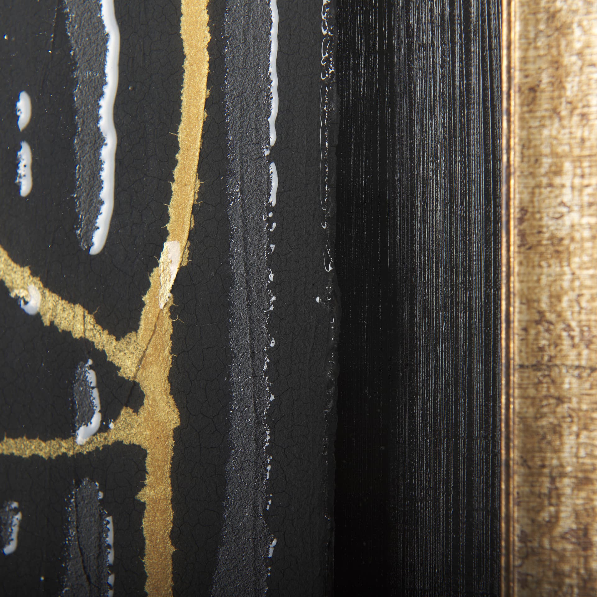 Midas Touch I by Barbara Fleming a Hand Embelished Textured Framed Art Print Matted under Glass — product photograph