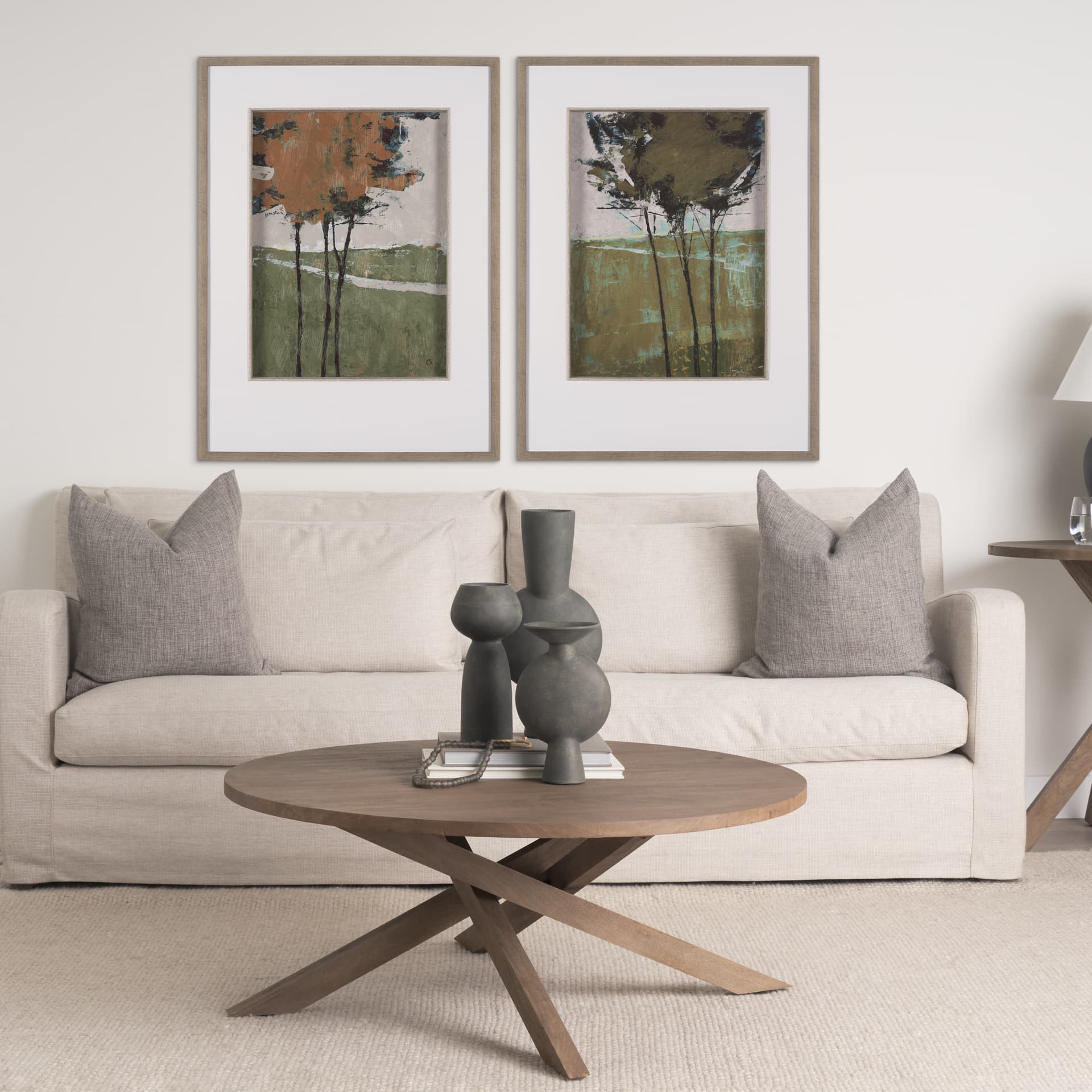 Majestic Canopy II by Mercana Studio Textured Framed Artwork Matted under Glass — in a styled room