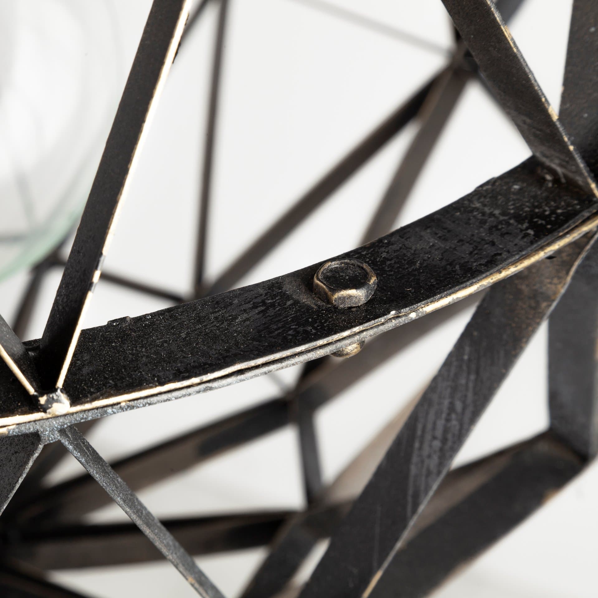 Dyson I 18x18 Black Metal Triangular Orb Pendant Light — product photograph