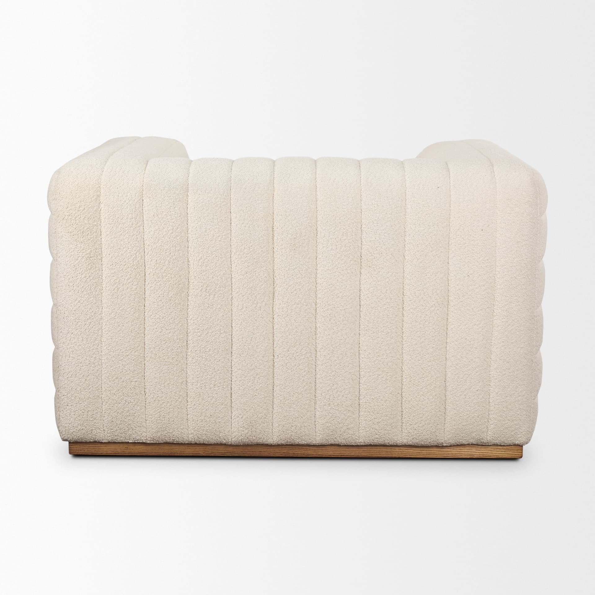 Ricciardo Cream Boucle Upholstered Arm Chair — product photograph