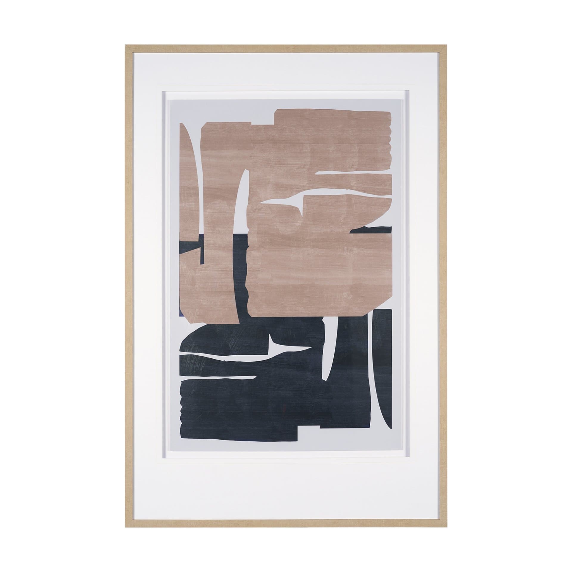 Deep Golden Brown II by Cartissi Textured Framed Artwork Matted under Glass — product photograph