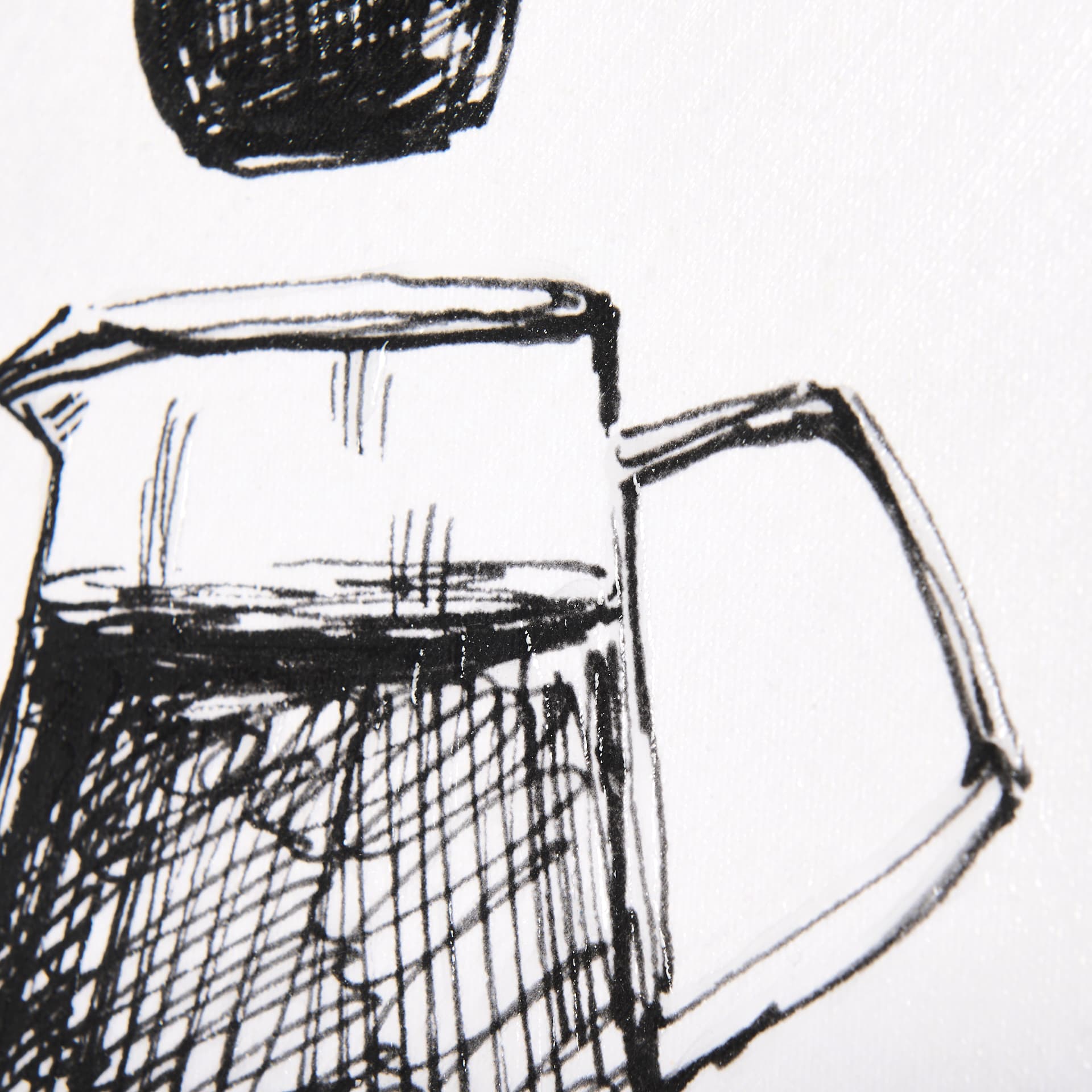 Pour Over by Mercana Studio a Hand Embellished Textured Canvas — product photograph