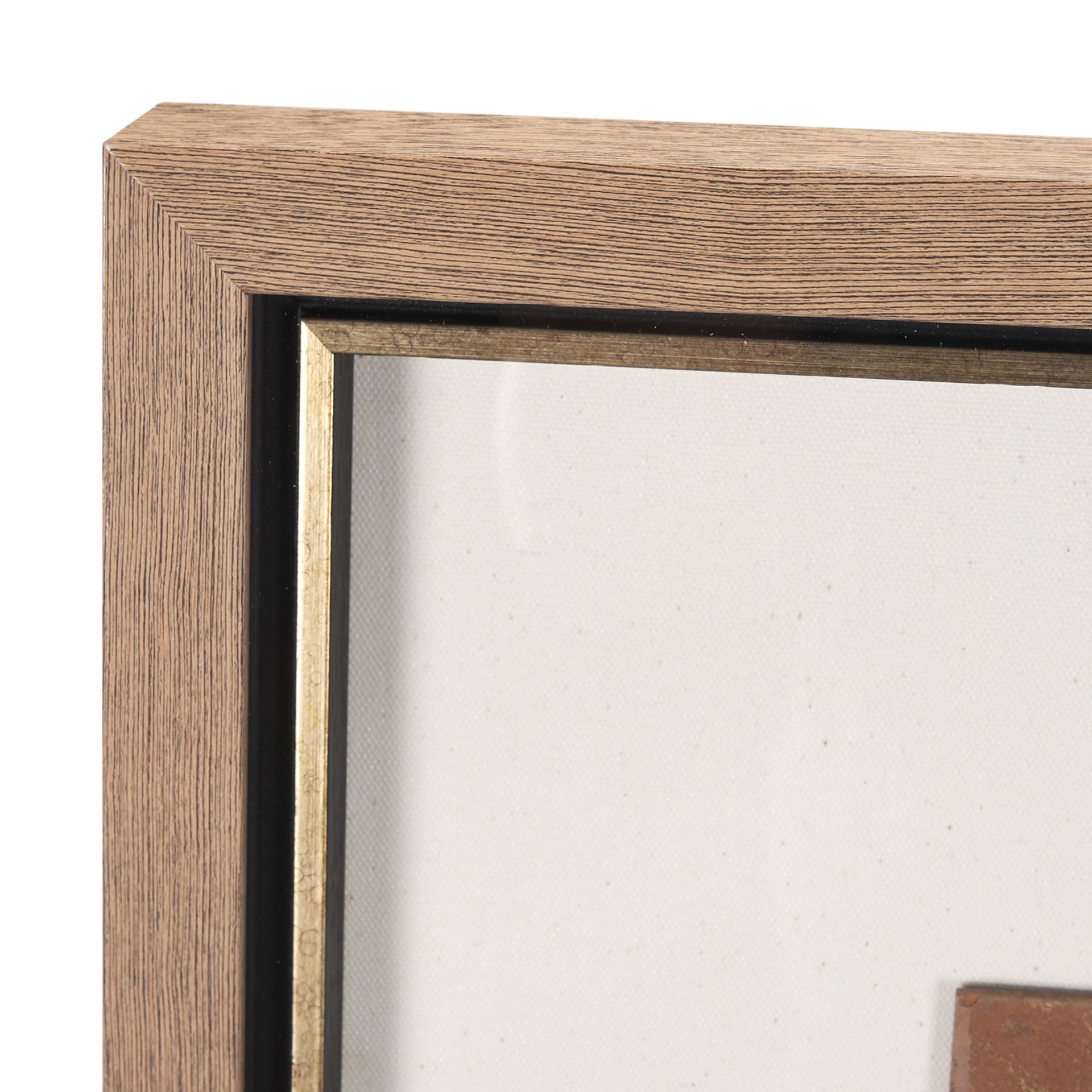 Terracotta Arches I by Studio M a handmade Original Framed 3D Textured Artwork under Glass — product photograph