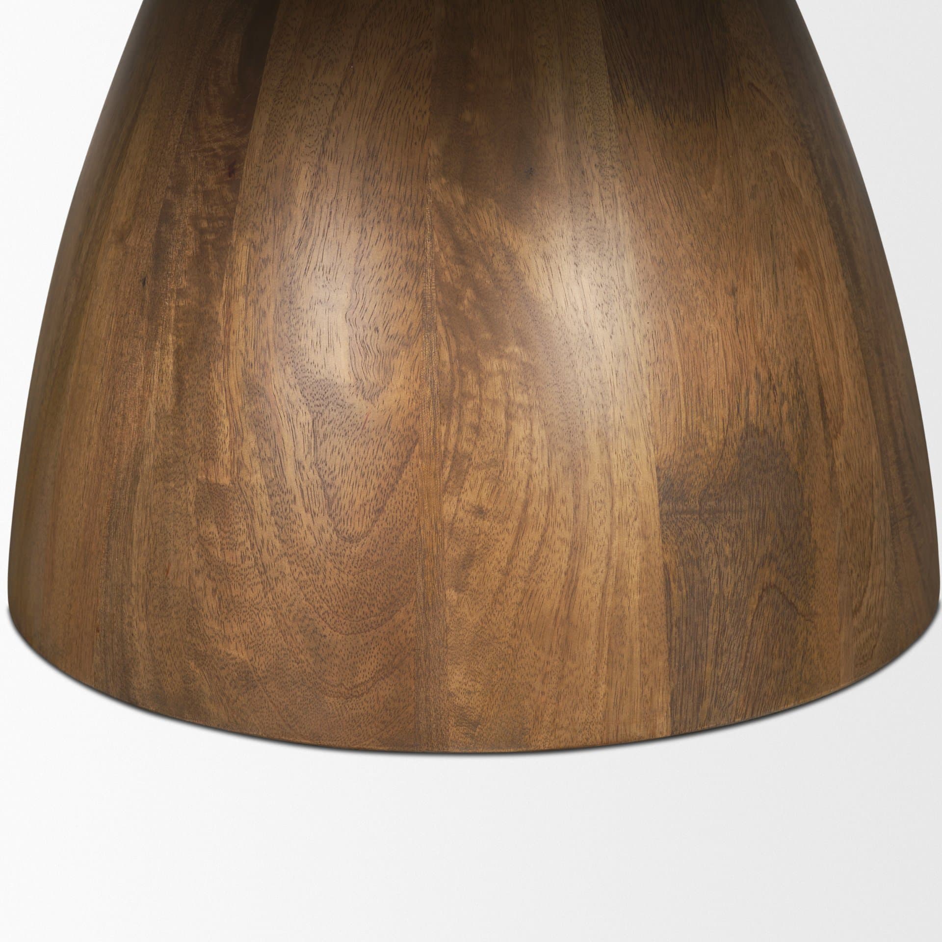 Allyson Round Brown Pedestal w/Savar Pink Marble Top Coffee Table — product photograph