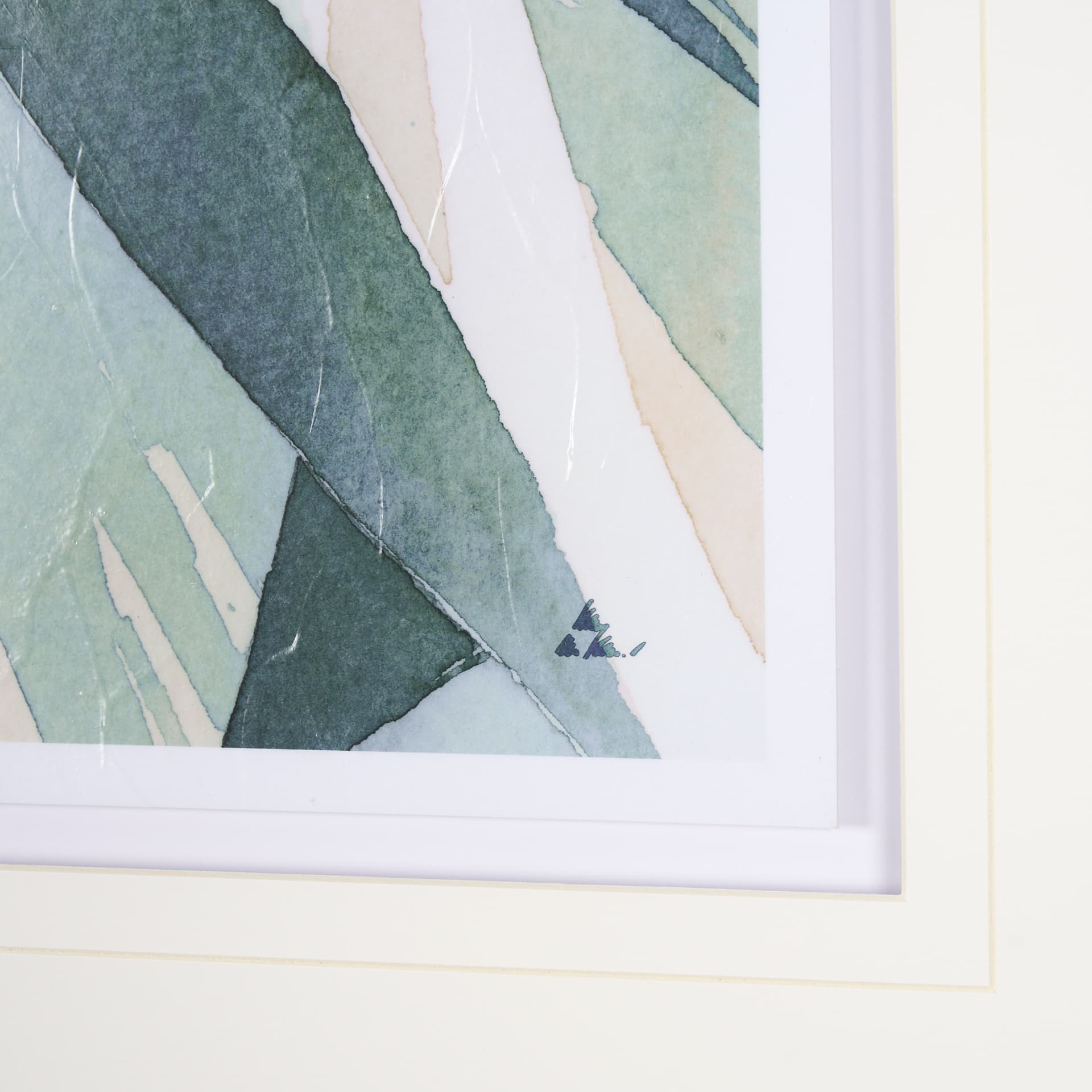 Variegated Patterns II by Mercana Studio Hand Embellished Framed Art Print Matted under Glass — product photograph