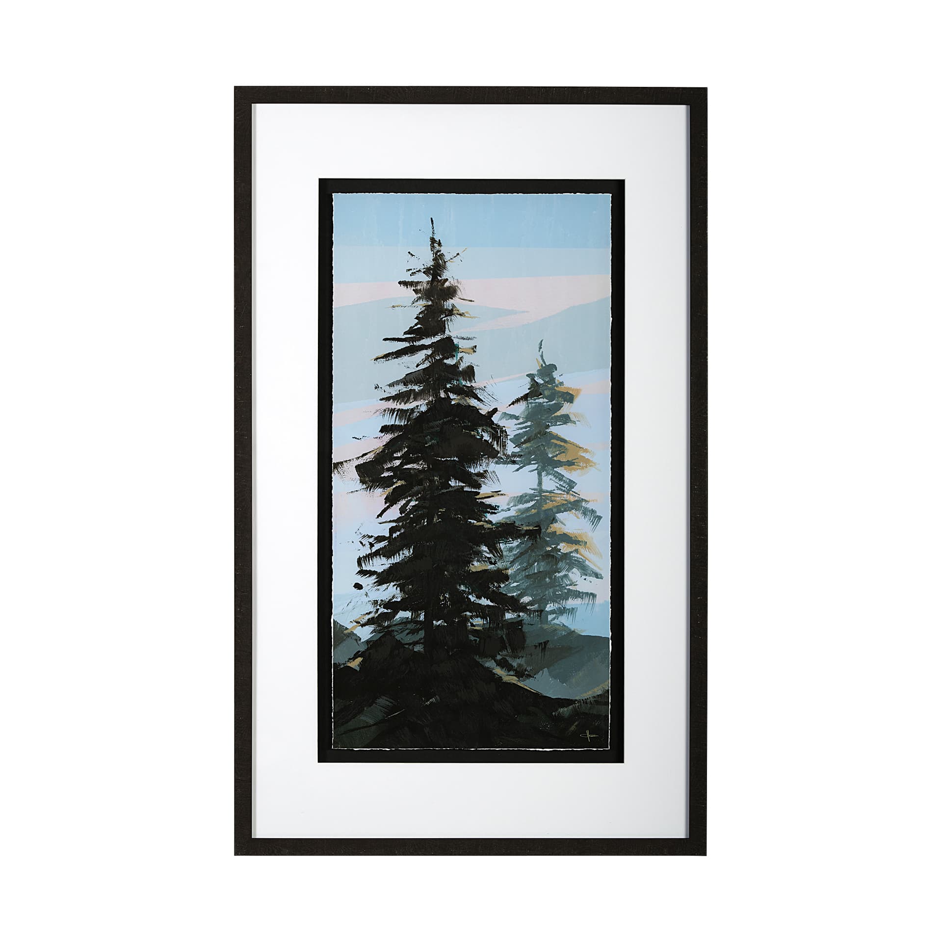 Guardian I by Jonathan Klassen a Hand Embellished Textured Framed Art Print Matted under Glass — product photograph
