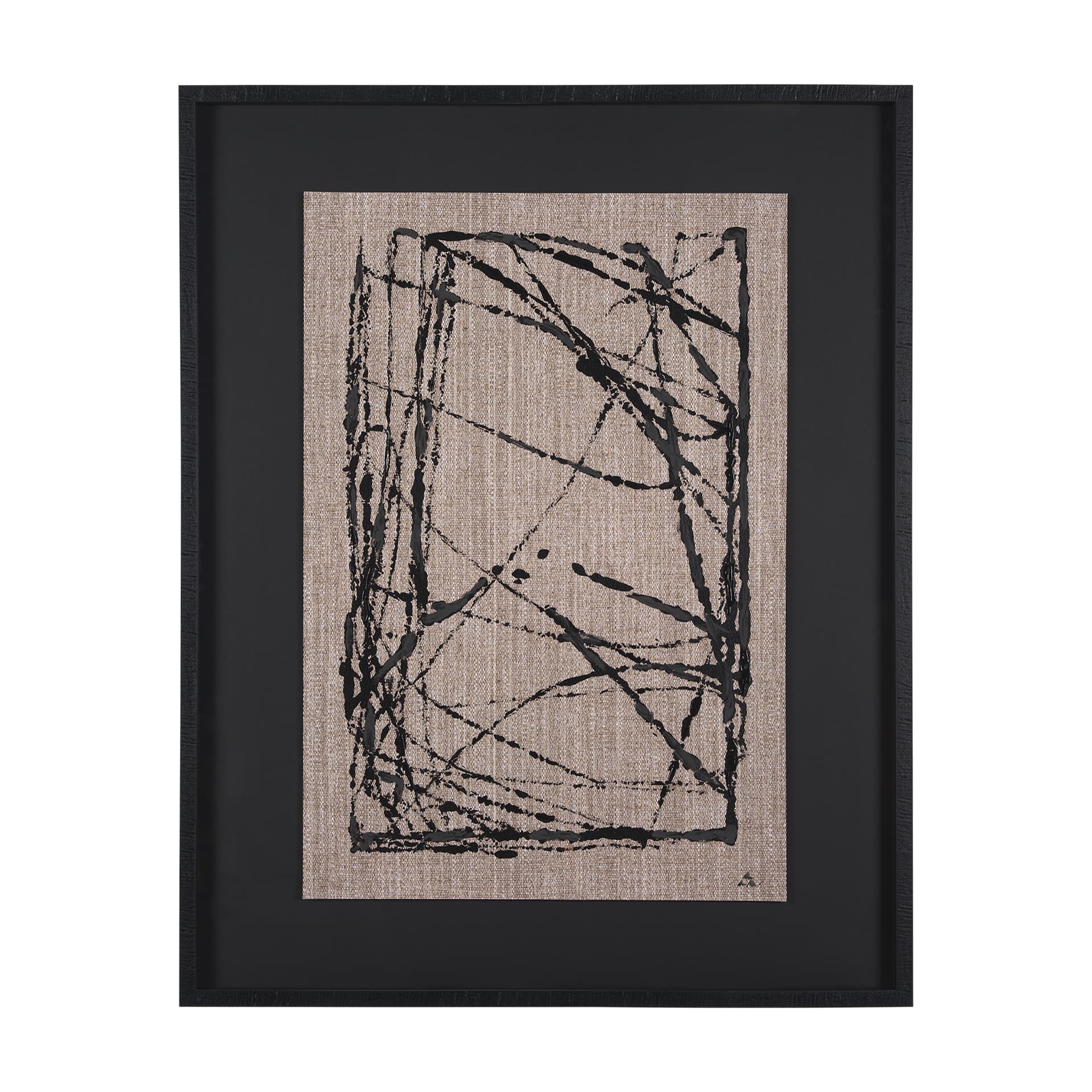 Modern Work 2 by Mercana Studio a Hand Embellished Textured Framed Art Print Matted under Glass — product photograph