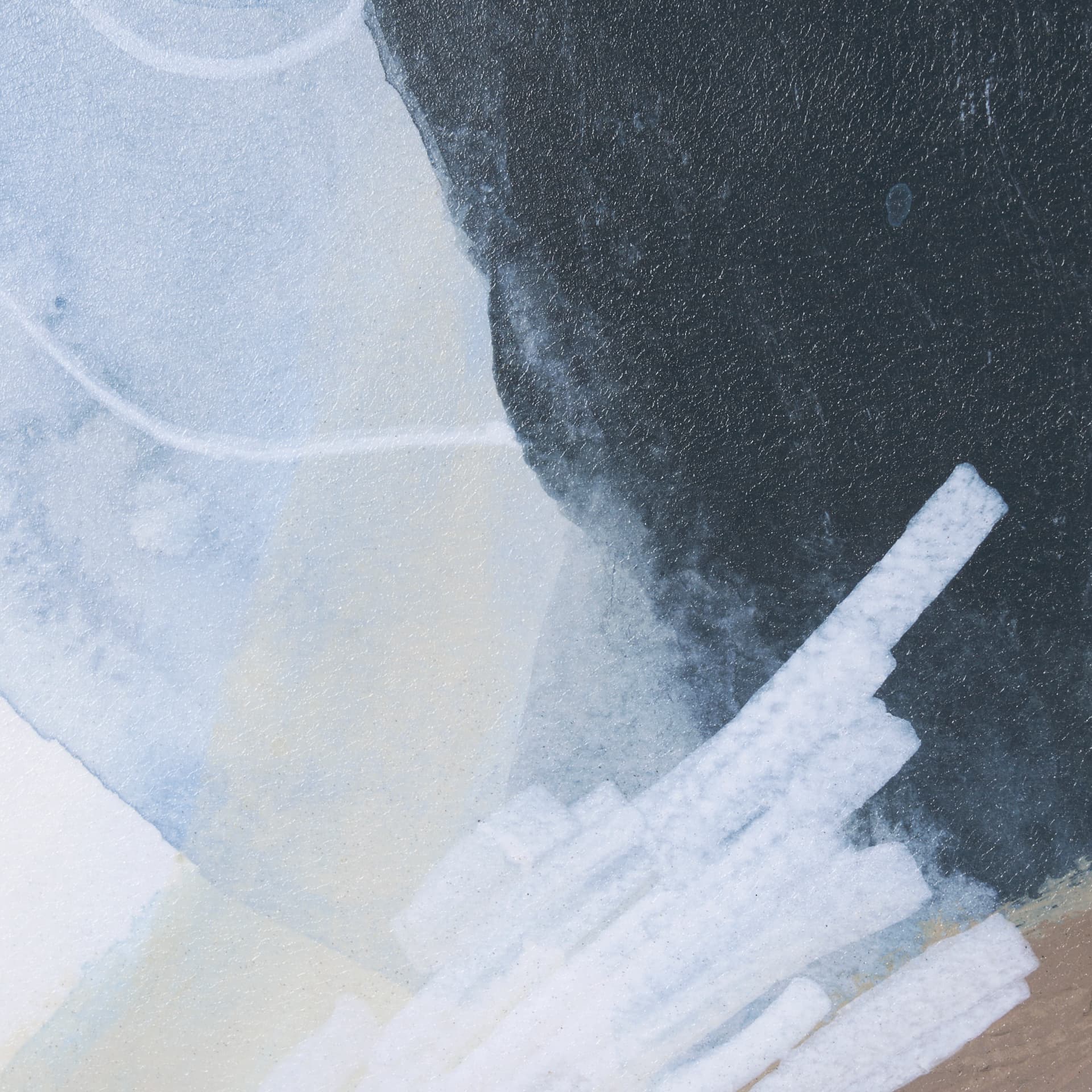Darkness Leads to Light II by IrHavuka Hand Embellished Textured Framed Art Print Matted under Glass — product photograph