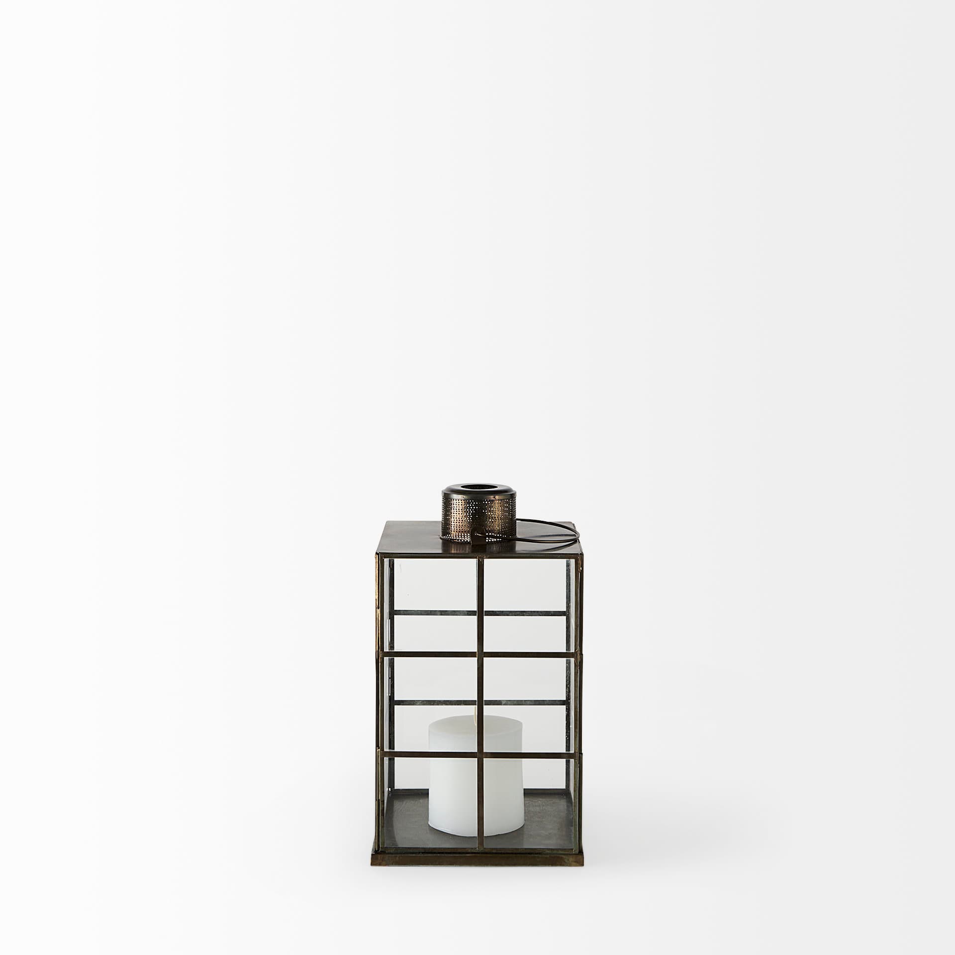 Grimwig (Small) 8L x 8W x 15H LANTERN W/SHEET BASE WITHOUT BEVEL — product photograph