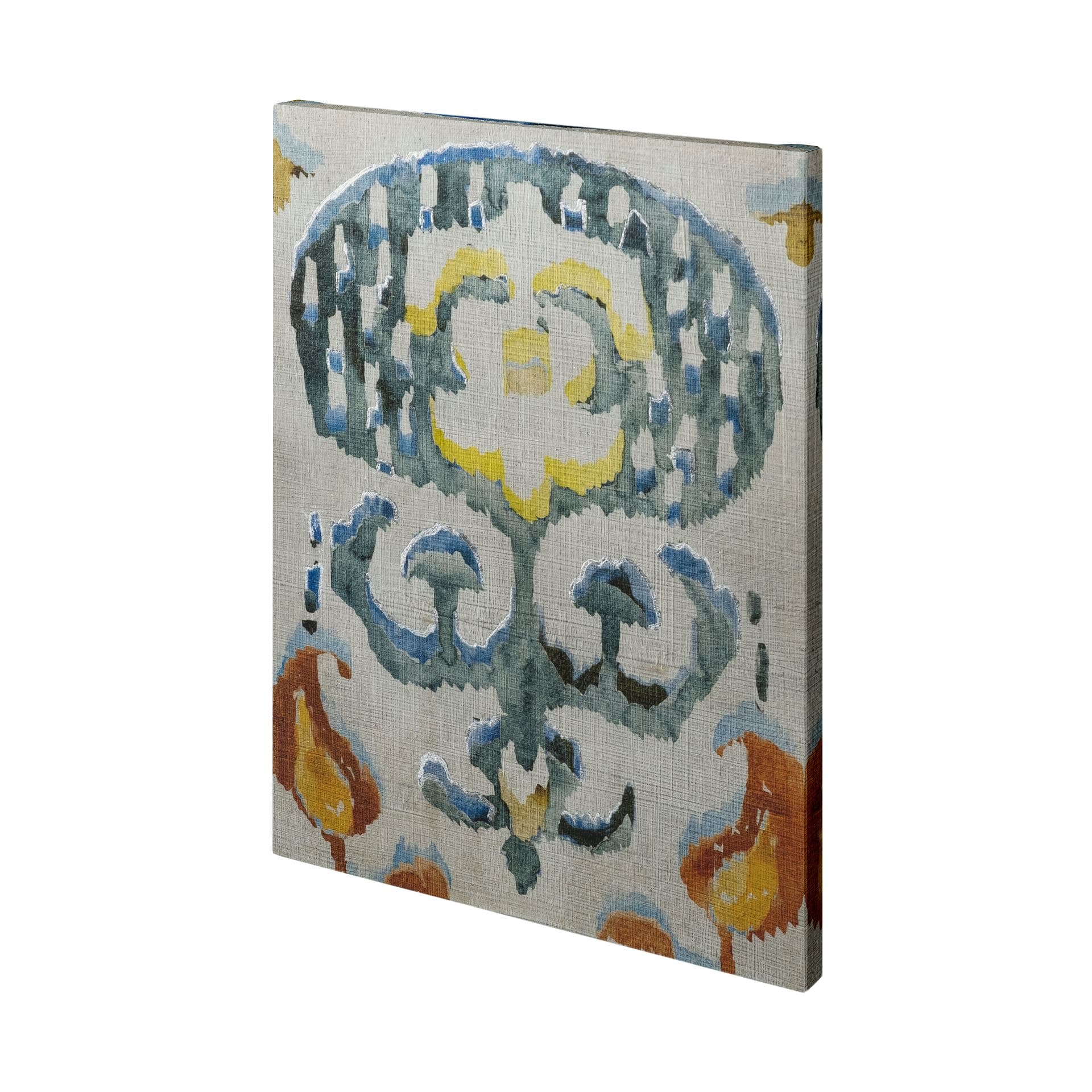 Bohemian Ikat I by Chariklia Zarris a Hand Embellished Textured Canvas — product photograph