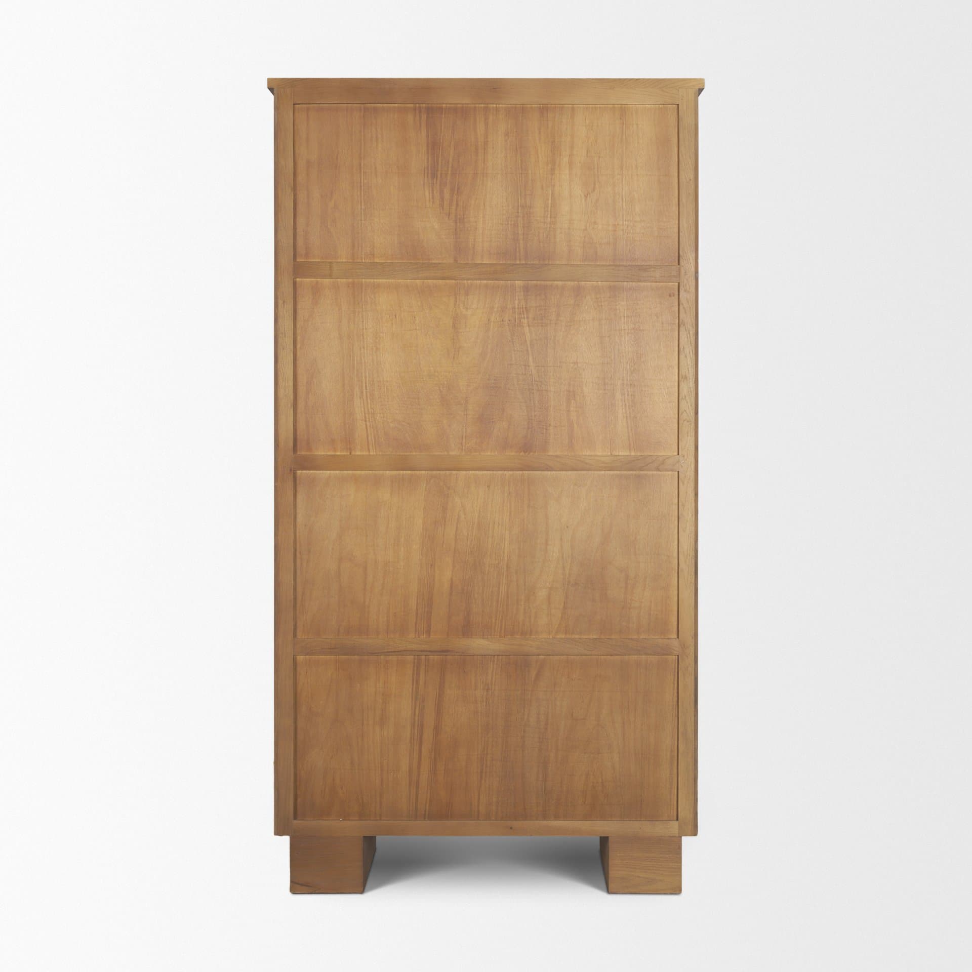 Winsford Two-Tone Oak Display Cabinet w/ Glass Doors — product photograph