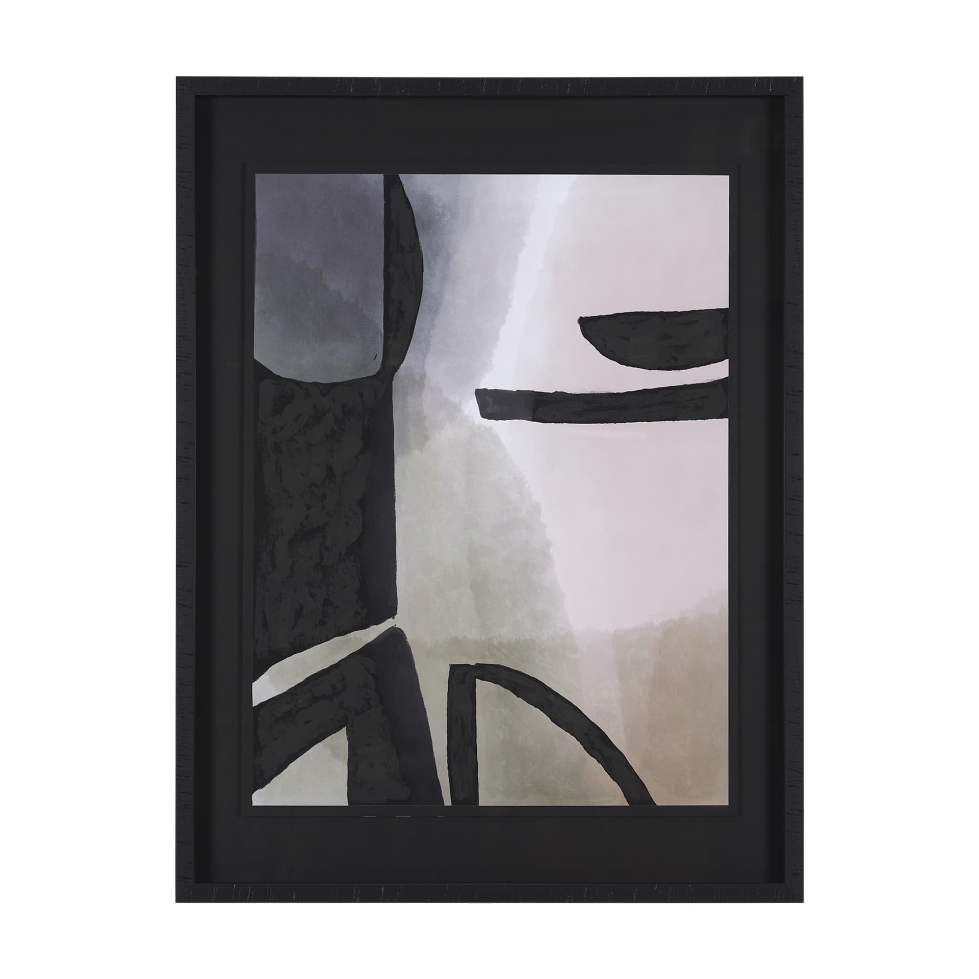 Shape Shift - Multiply by Mercana Studio Hand Embellished Framed Art Print Matted under Glass — product photograph