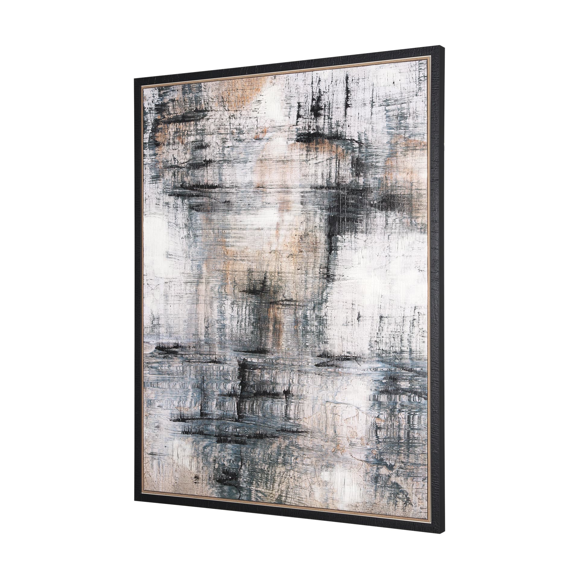 Merge Framed Canvas by Morgan McLaren a Hand Embellished Textured Framed Canvas — product photograph