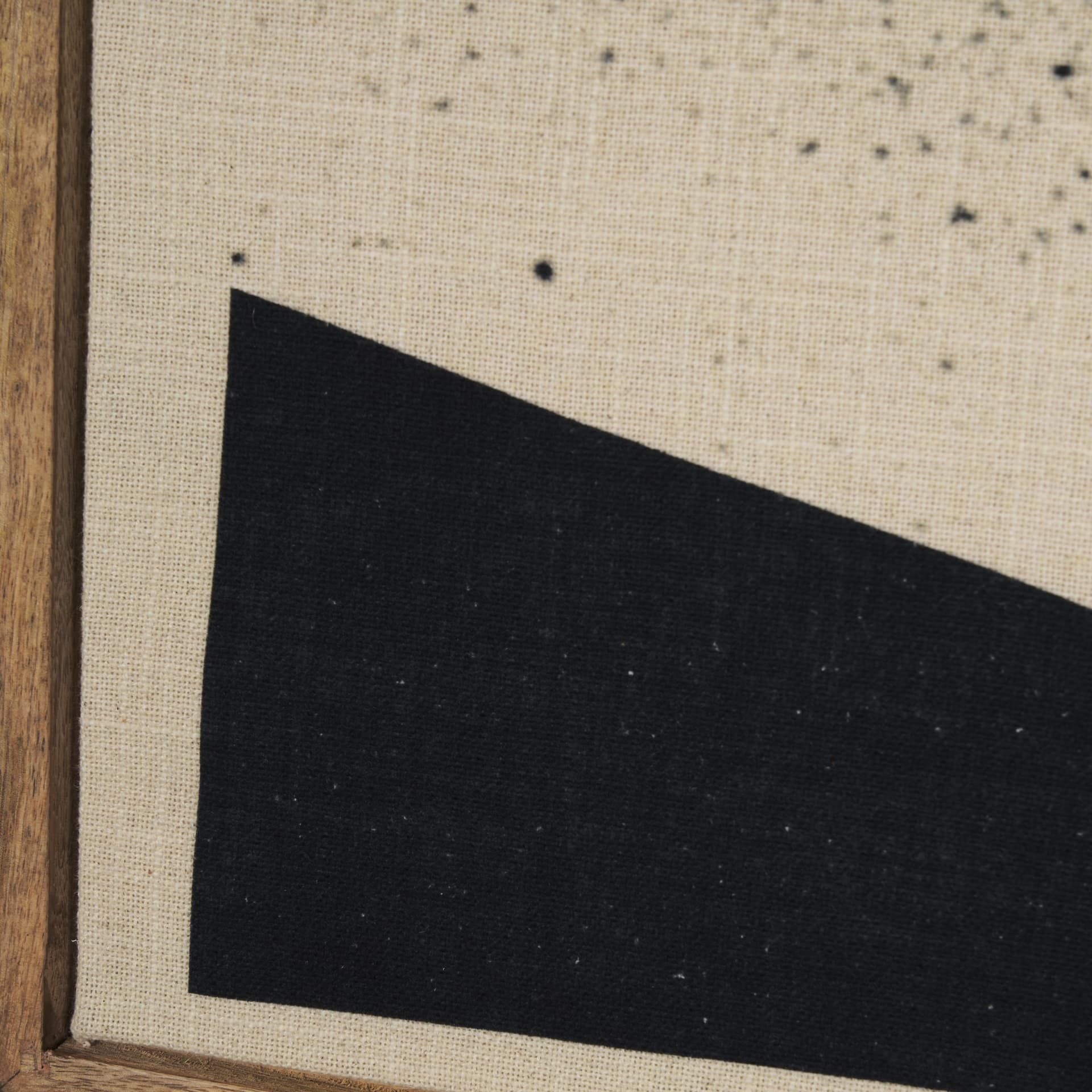 Revelin Large Fabric Collage Framed Linen Framed Wall Art — product photograph