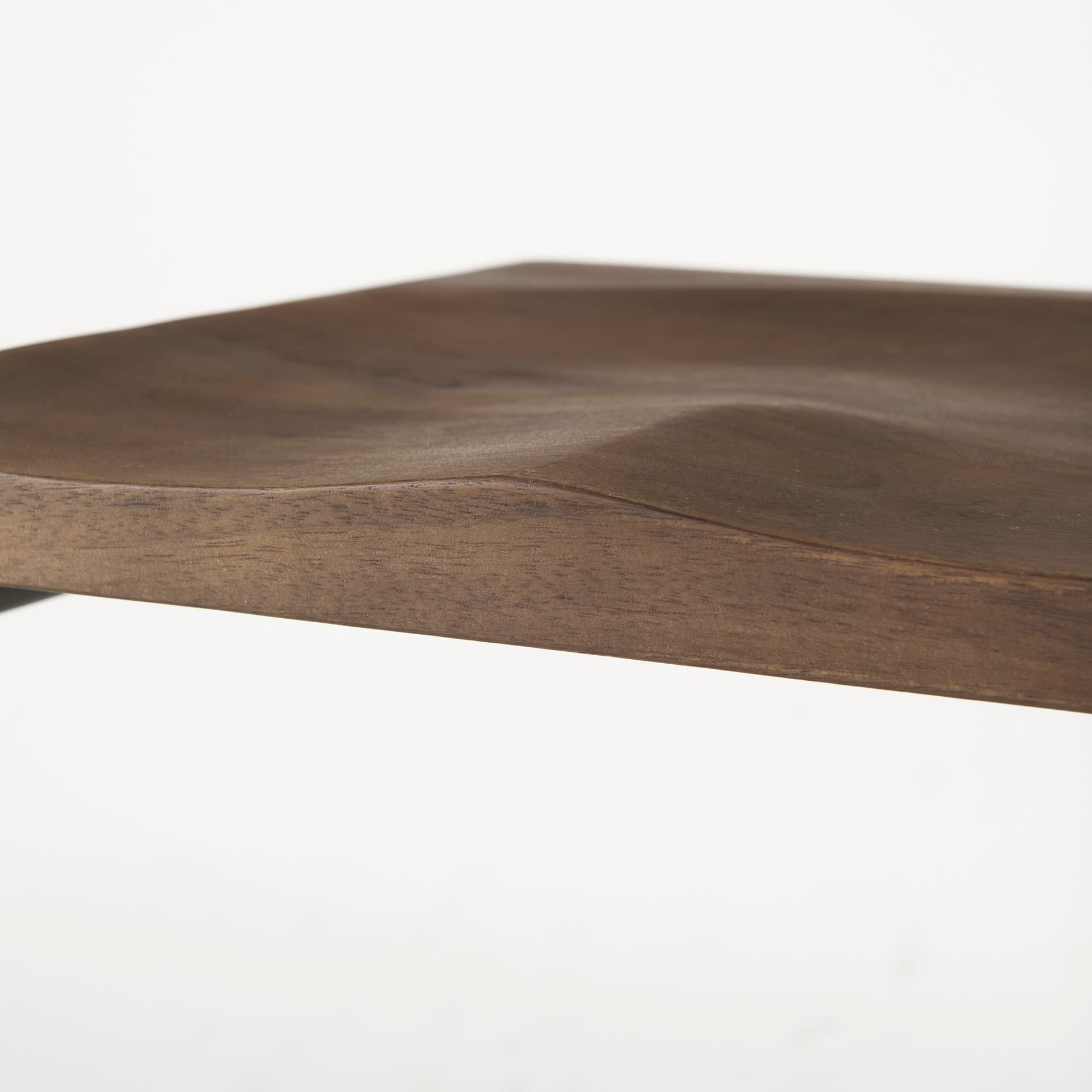 Kiran Backless 30in Seat Bar Stool | Brown Wood w/ Antique Nickel — product photograph