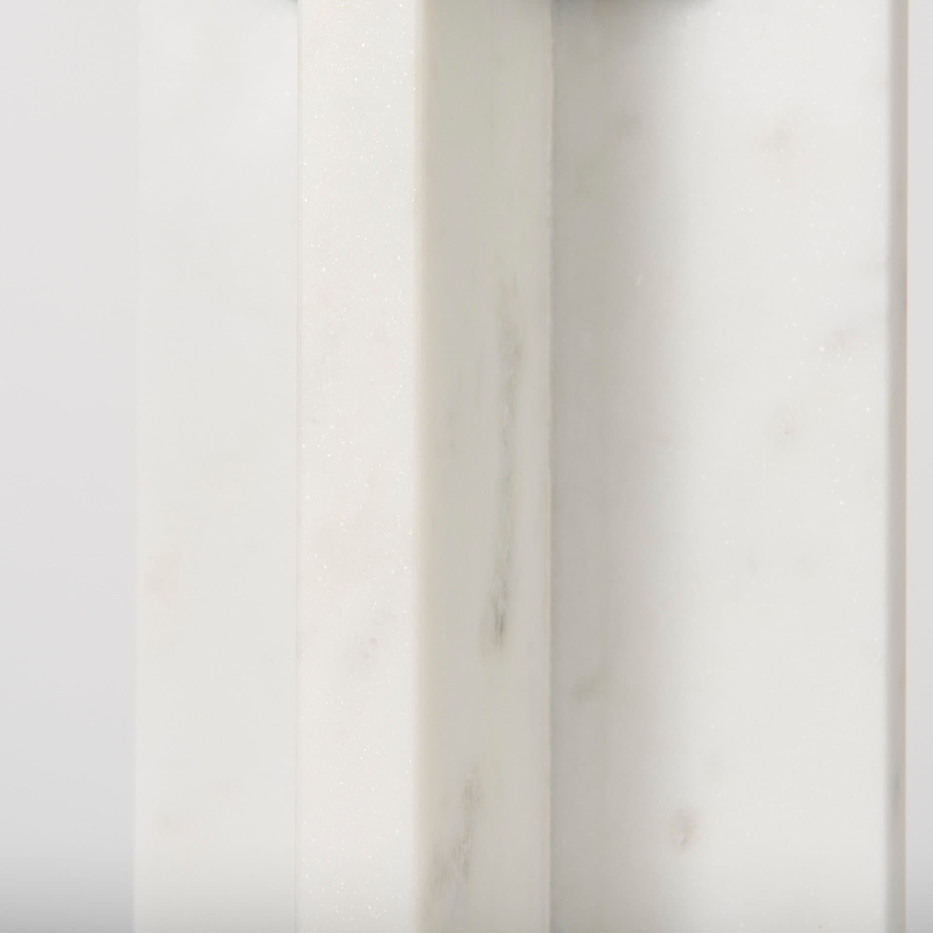 Sophia 5.5"L x 3.5"W x 10.5"H Marble Candle Holder Large — product photograph