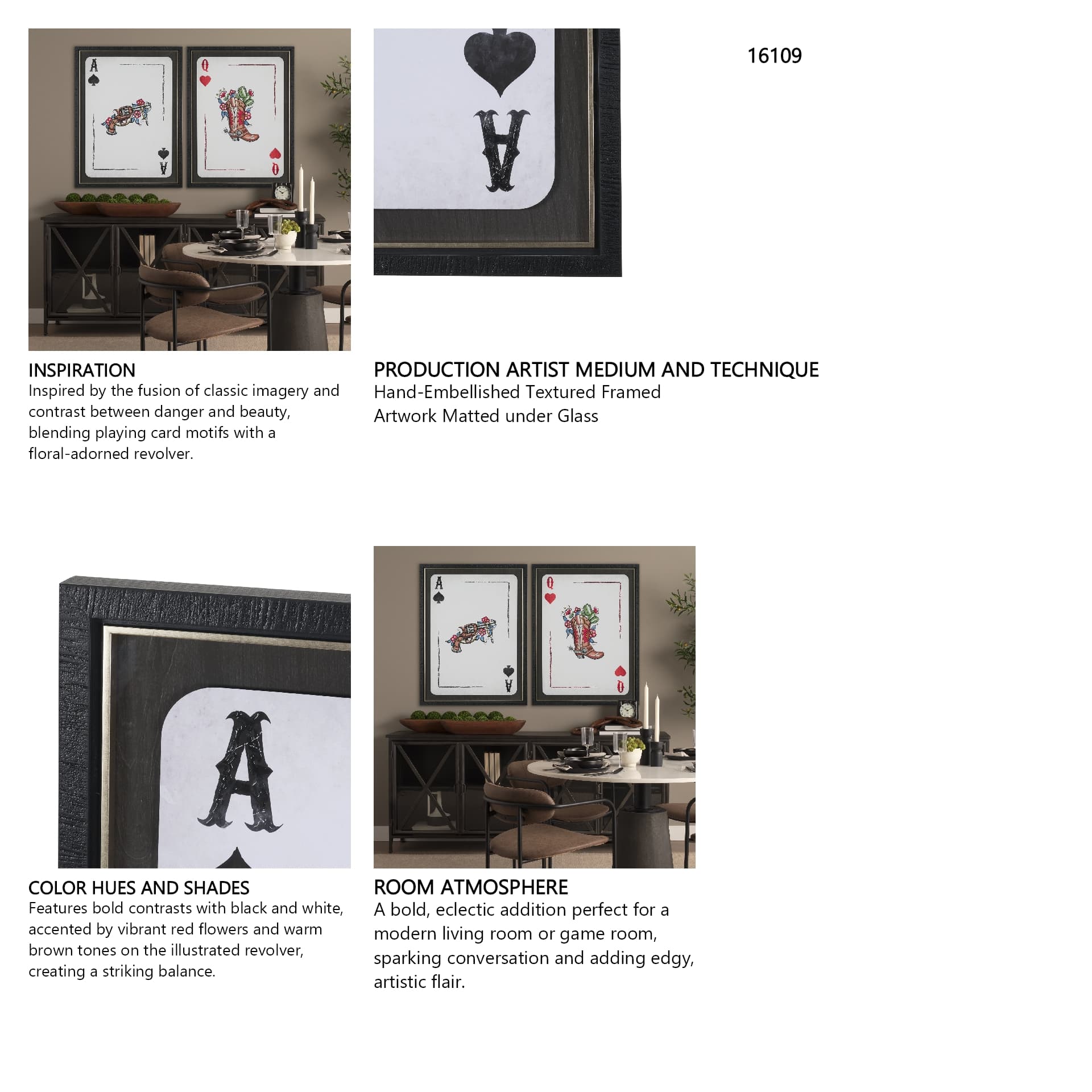 Wild West I by Mercana Studio Textured Framed Artwork Matted under Glass — in a styled room