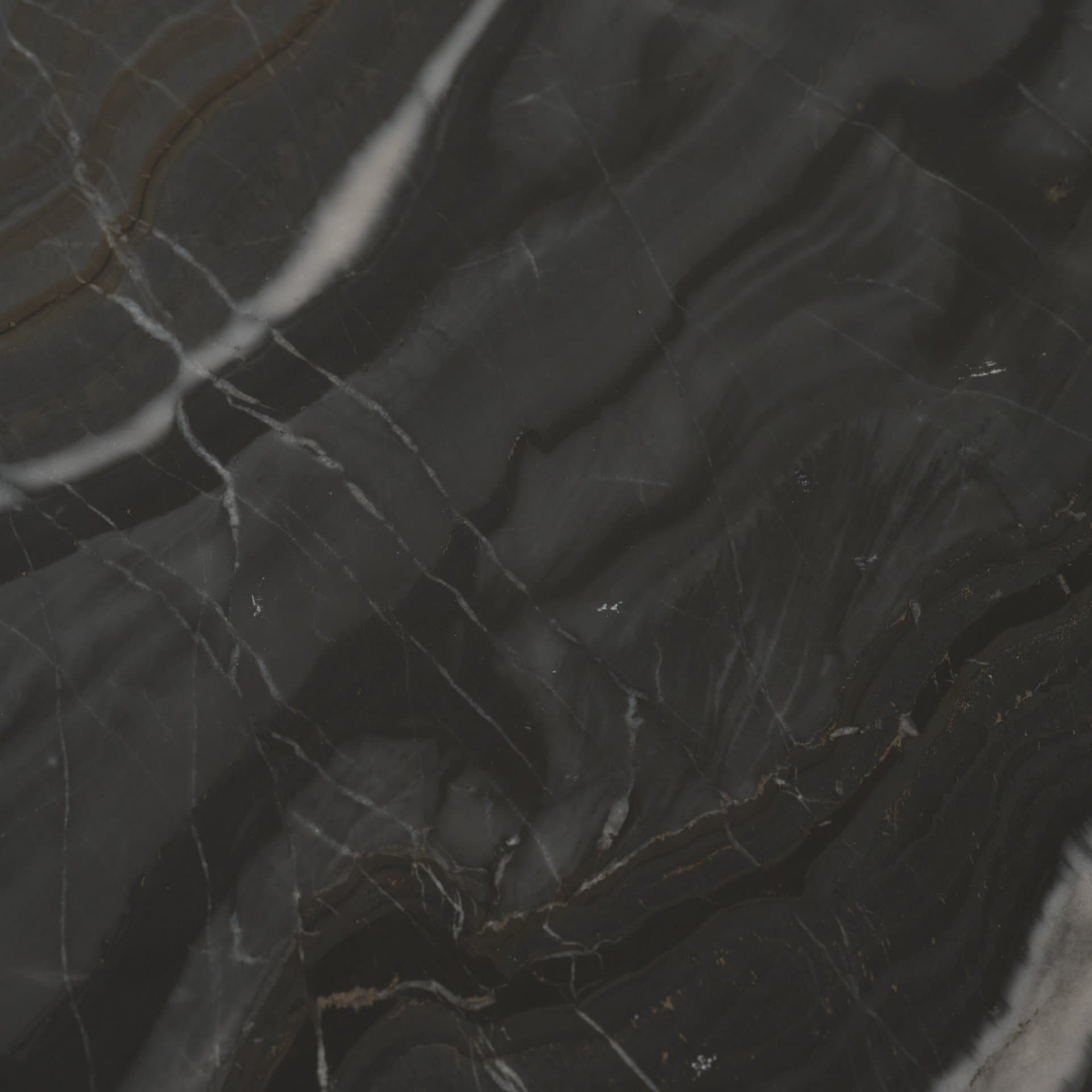 Rumer Black Wood w/ Black Marble Coffee Table — product photograph