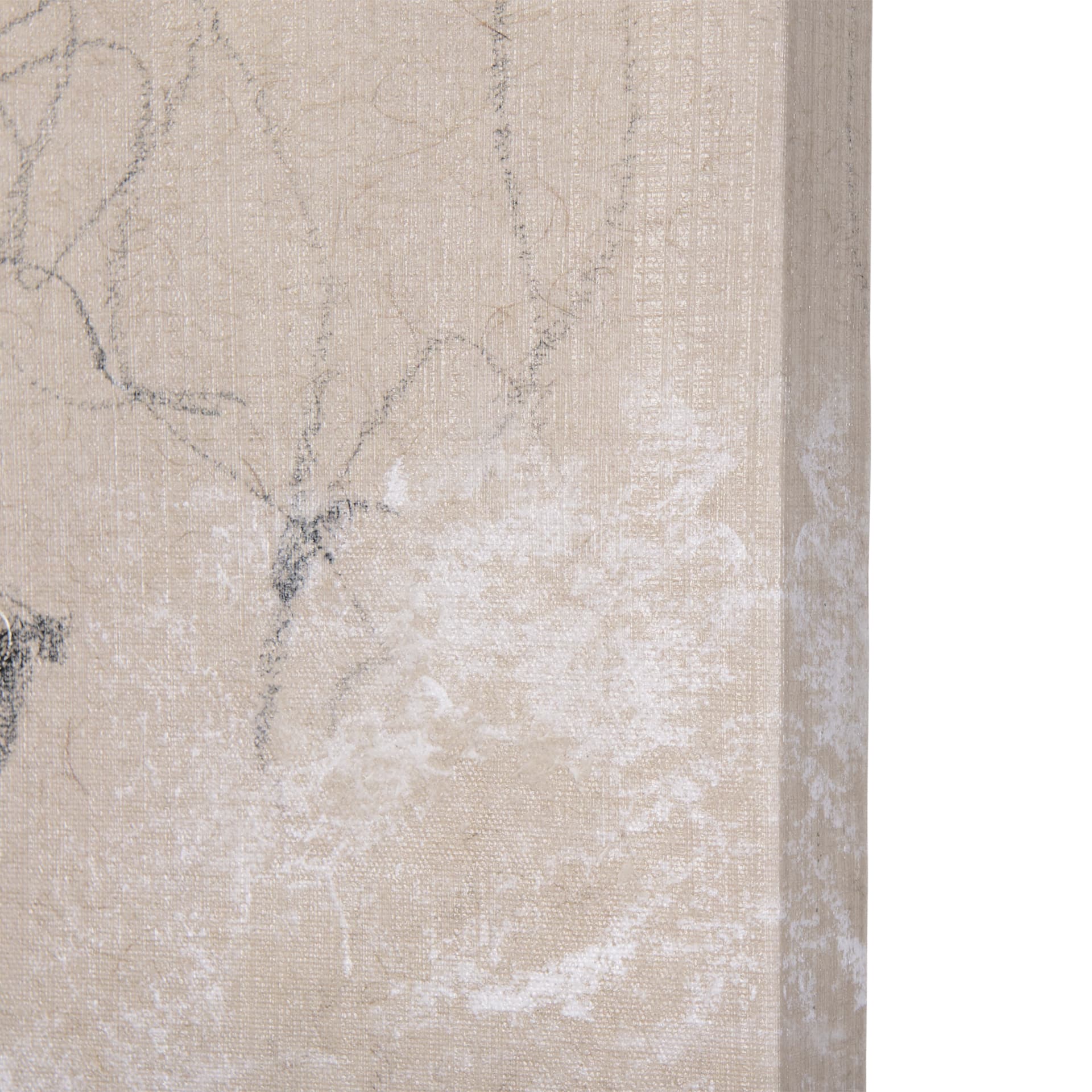 Sketch of animal V (Goat) by Mercana Studio a Hand Embellished Textured Canvas — product photograph