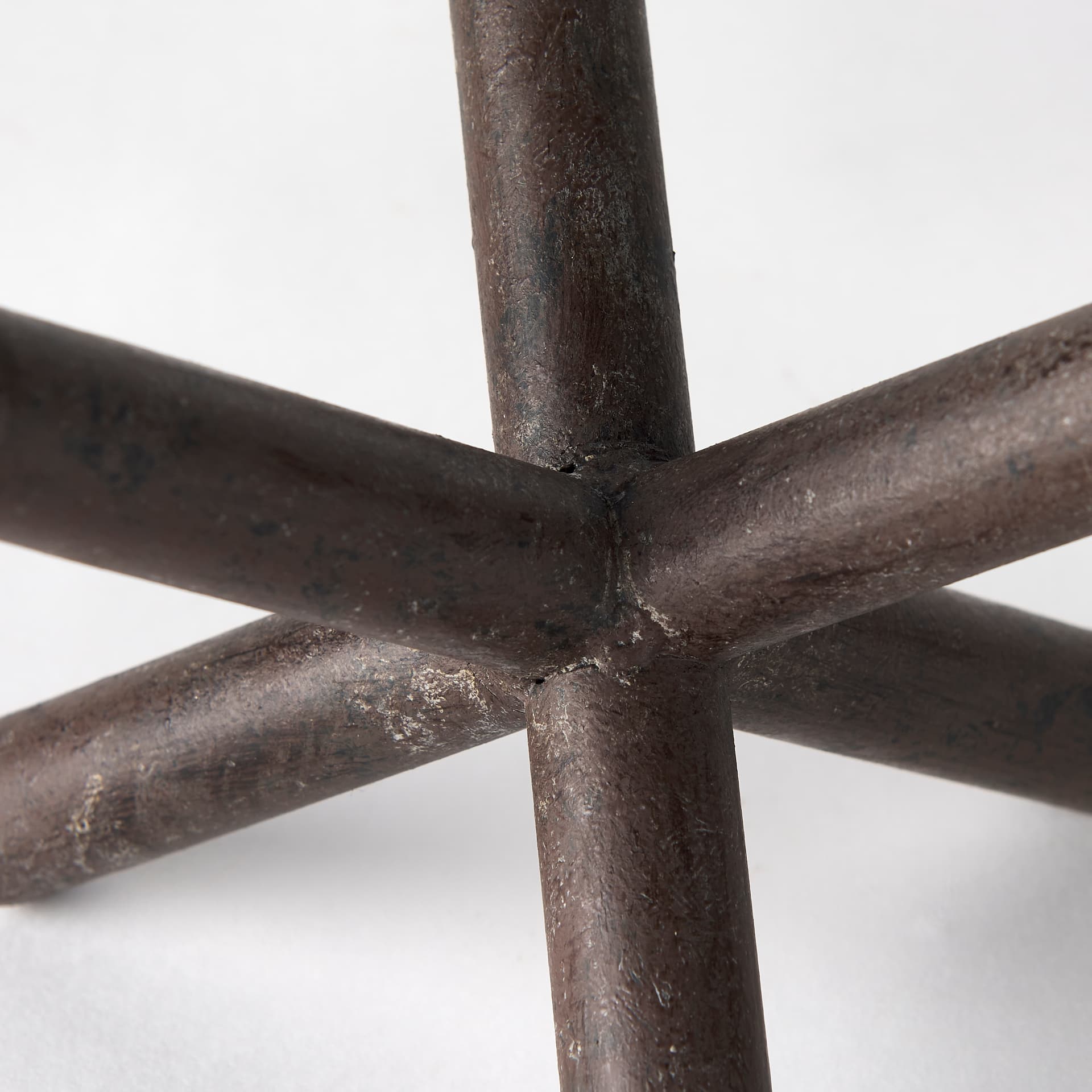 Astericks III (Small) 6L x 6W Brown Metal Decor Object — product photograph