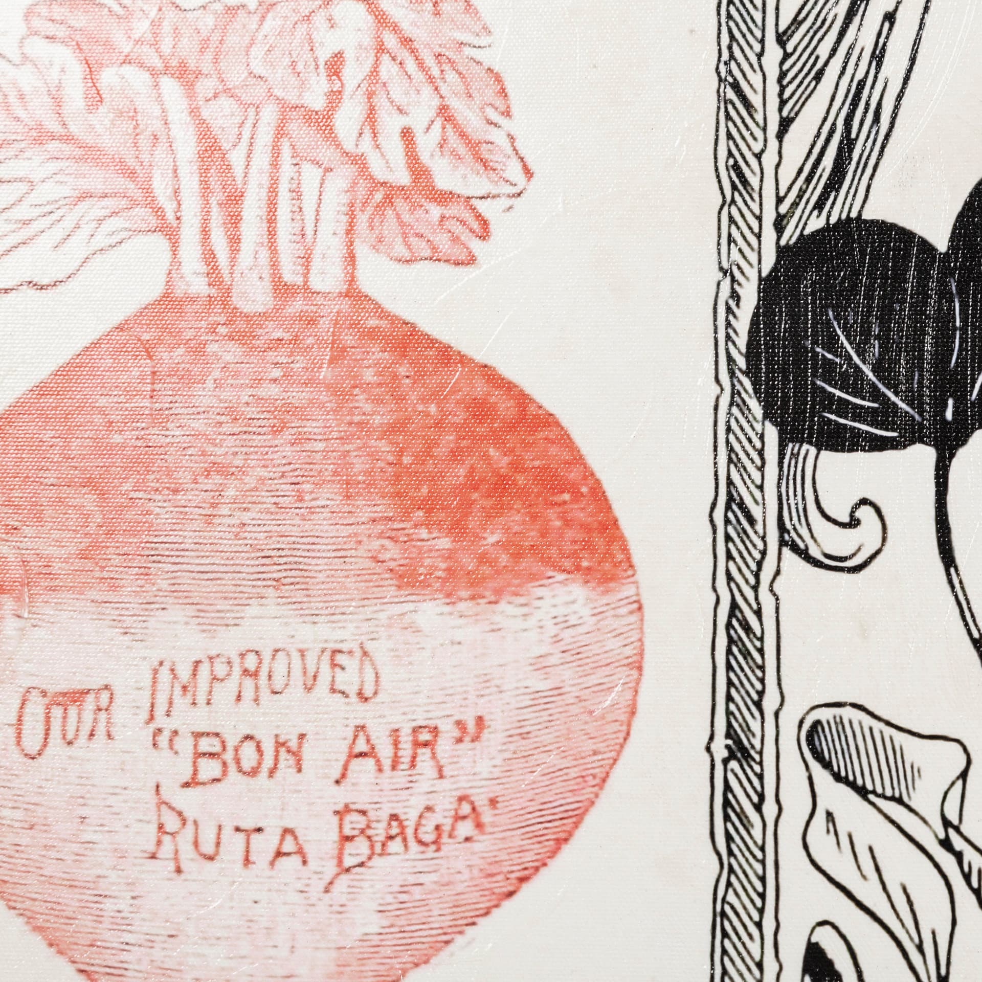 Antique Seed Packet XIV by Mercana Studio a Hand Embellished Textured Canvas — product photograph