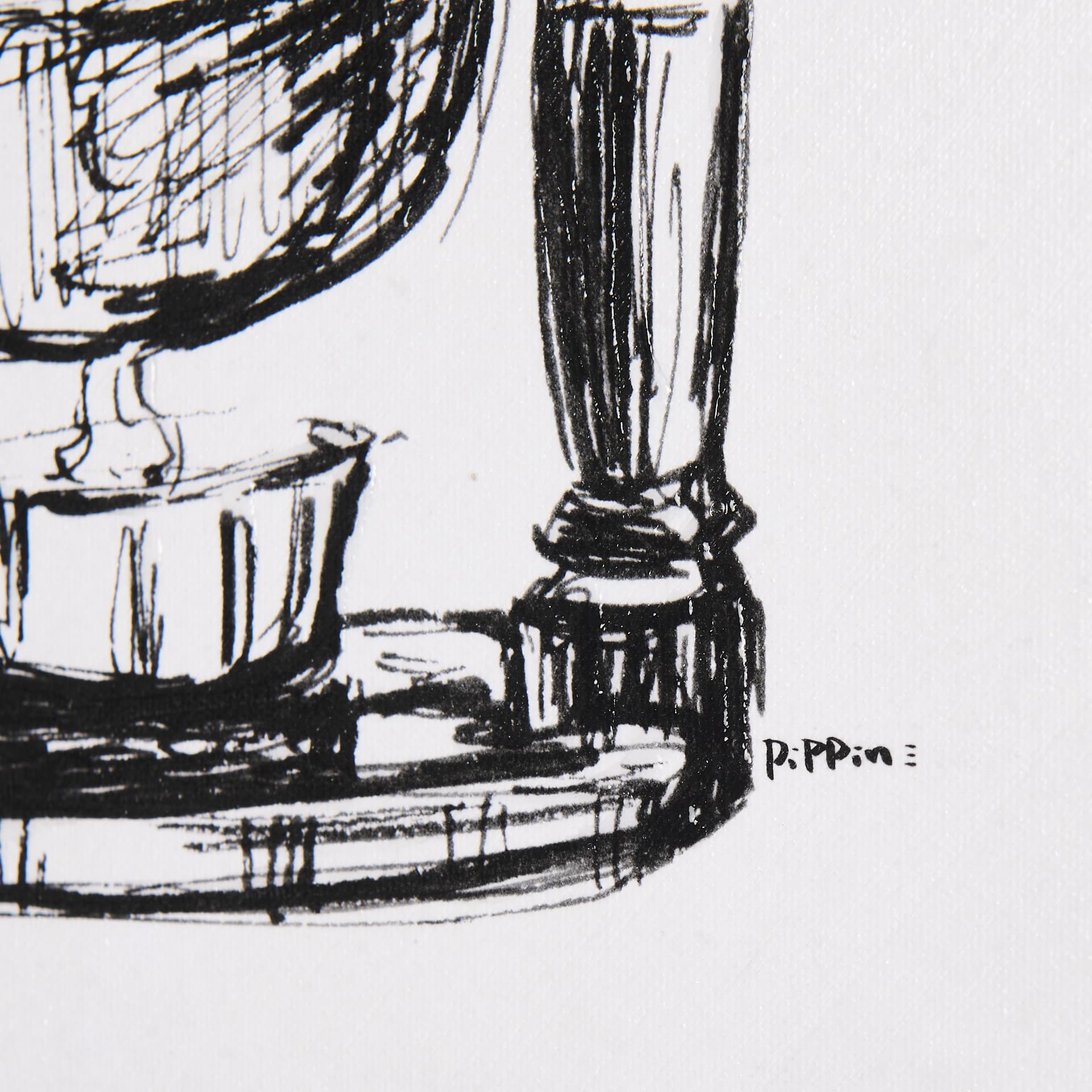 Siphon Coffee Maker by Mercana Studio a Hand Embellished Textured Canvas — product photograph