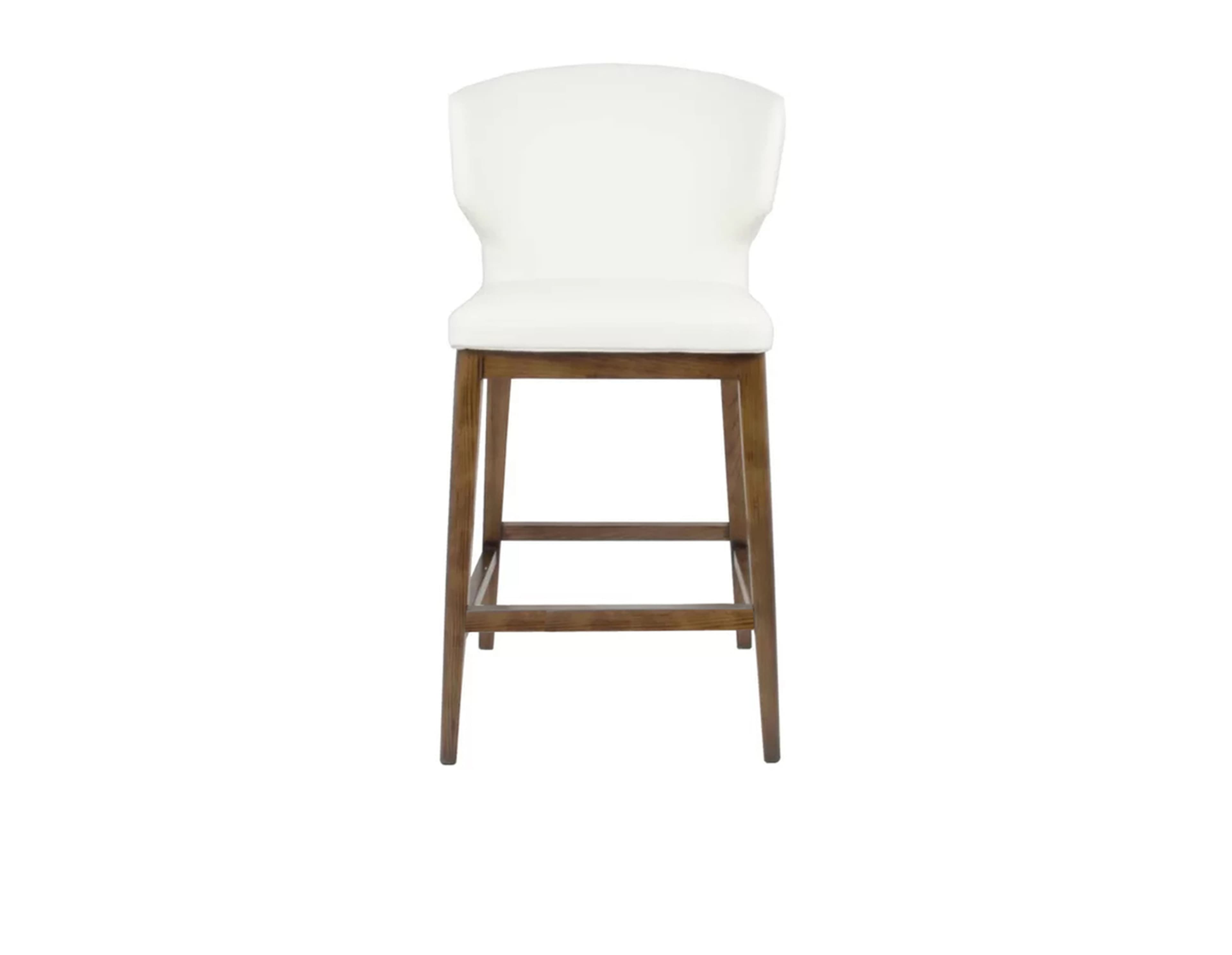 Cabo Stool With Solid Wood Base — product photograph