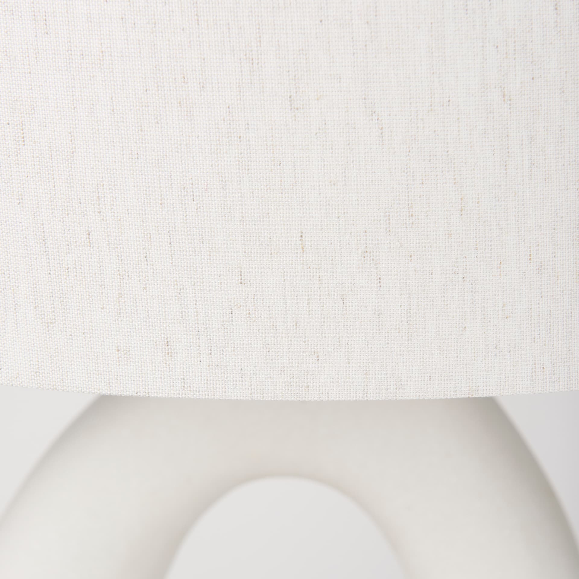 Tao 20.0L x 20.0W x 33.0H Cream Base W/White Shade Table Lamp — product photograph