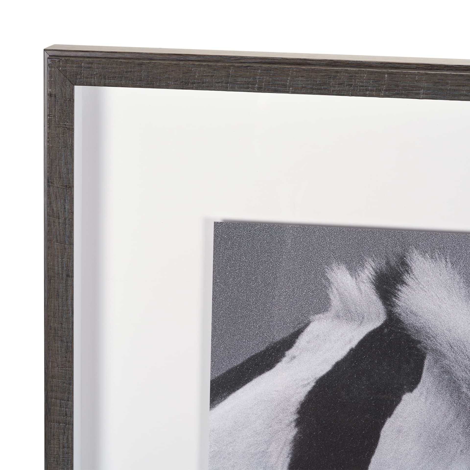 Horse Harmony - Nuzzle by Laura Warren a Hand Embellished Framed Photo Art Print Matted under Glass — product photograph
