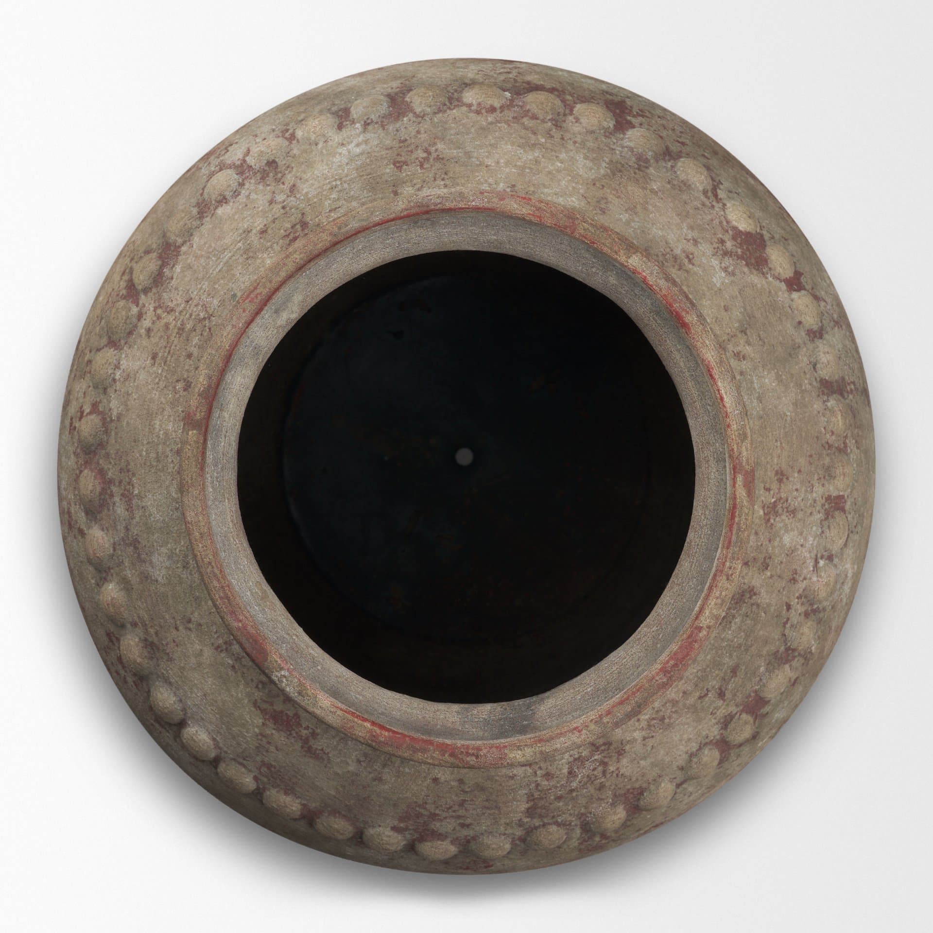 Mattone 24.4H Rustic Weathered Terracotta Floor Vase — product photograph