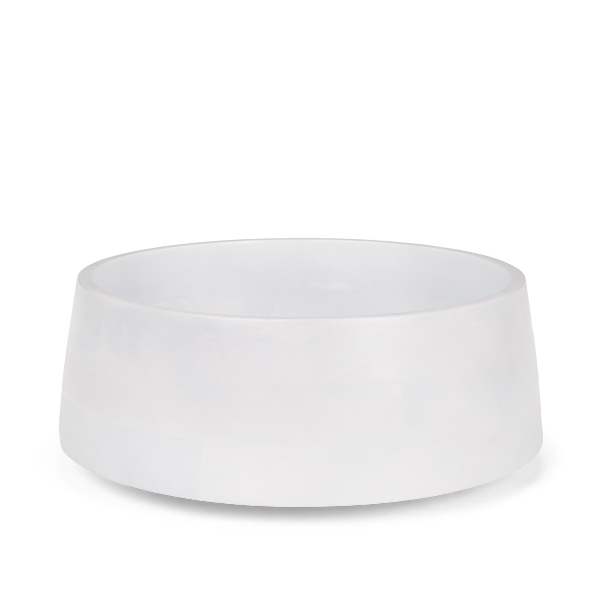 Kadara White Washed Solid Wood Decorative Bowl — product photograph