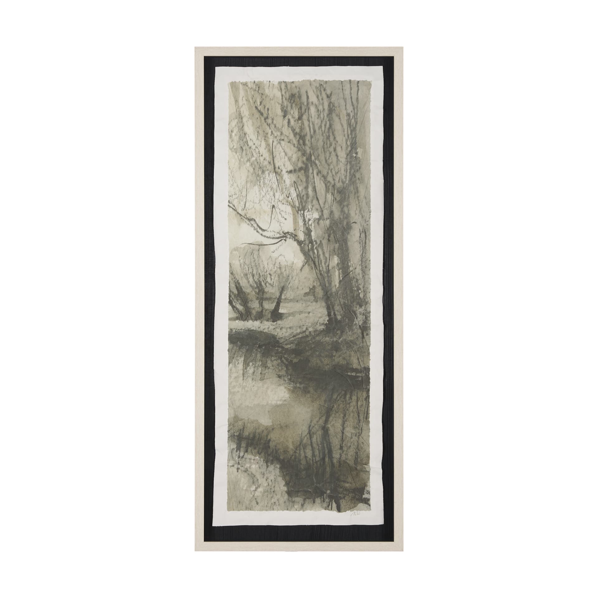 Beyond the Rain II by Mercana Studio a Hand Embellished Framed Art Print Matted under Glass — product photograph