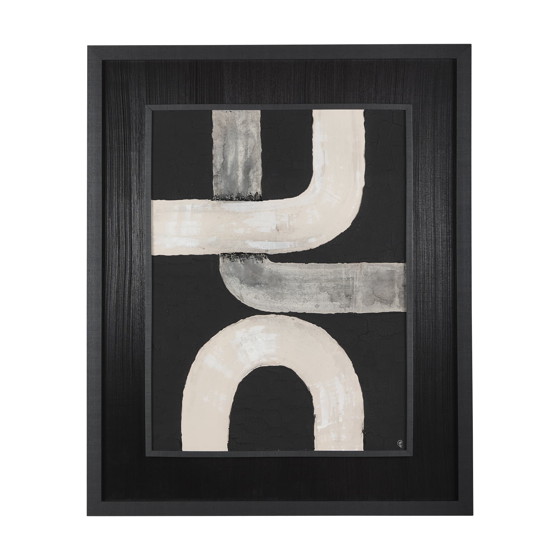 Pipes IV by Studio M a handmade Original Framed Artwork under Glass — product photograph