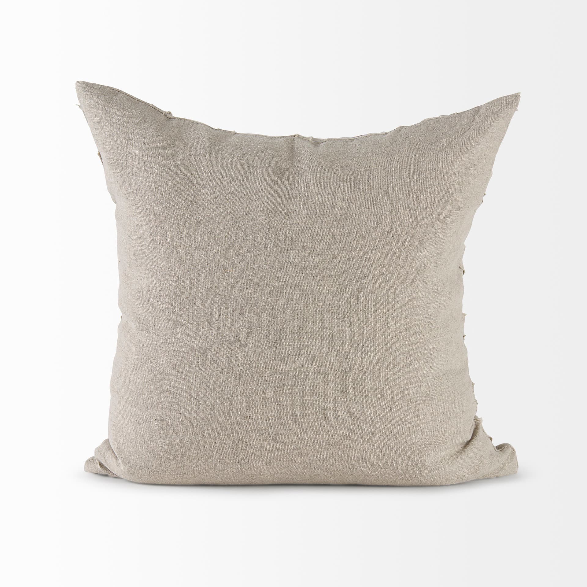 Ivivva 20x20 Beige Fabric Textured Pillow Cover — product photograph