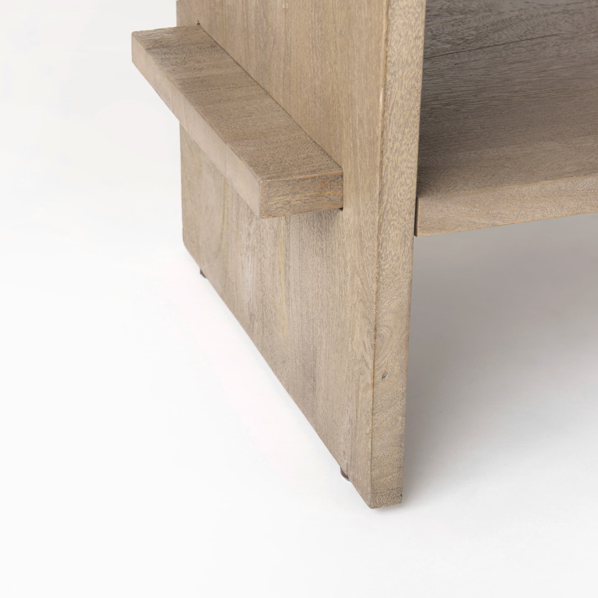 Aida Light Gray Wood Console Table — product photograph