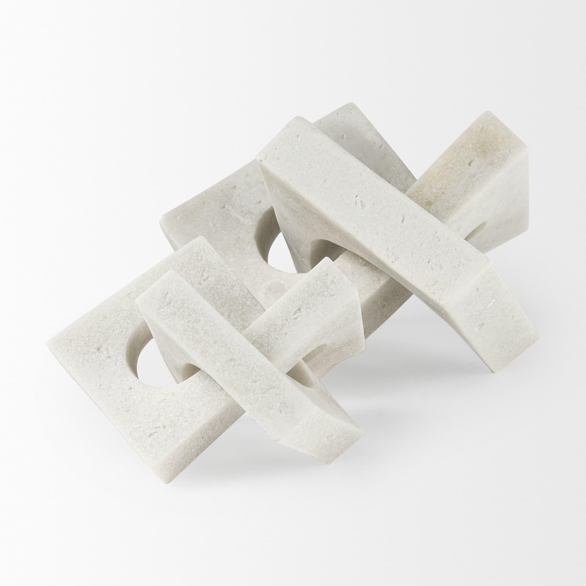 Linx Large Granite Resin Sculpture Decorative Object — product photograph