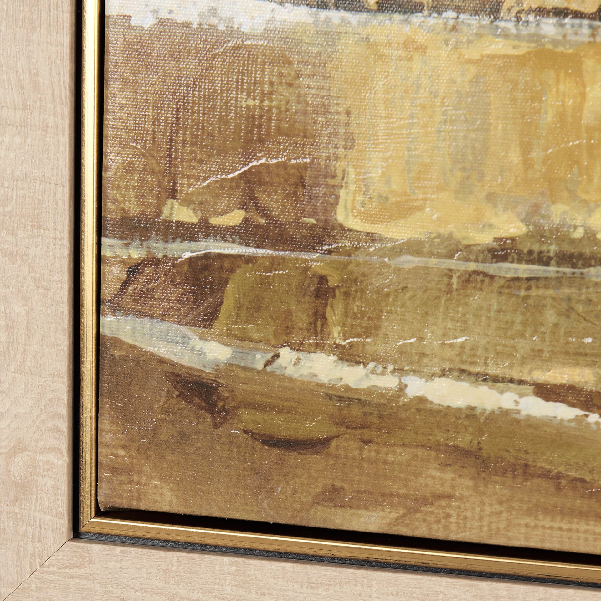 Farmland view II by Mercana Studio a Hand Embellished Textured Framed Canvas — product photograph