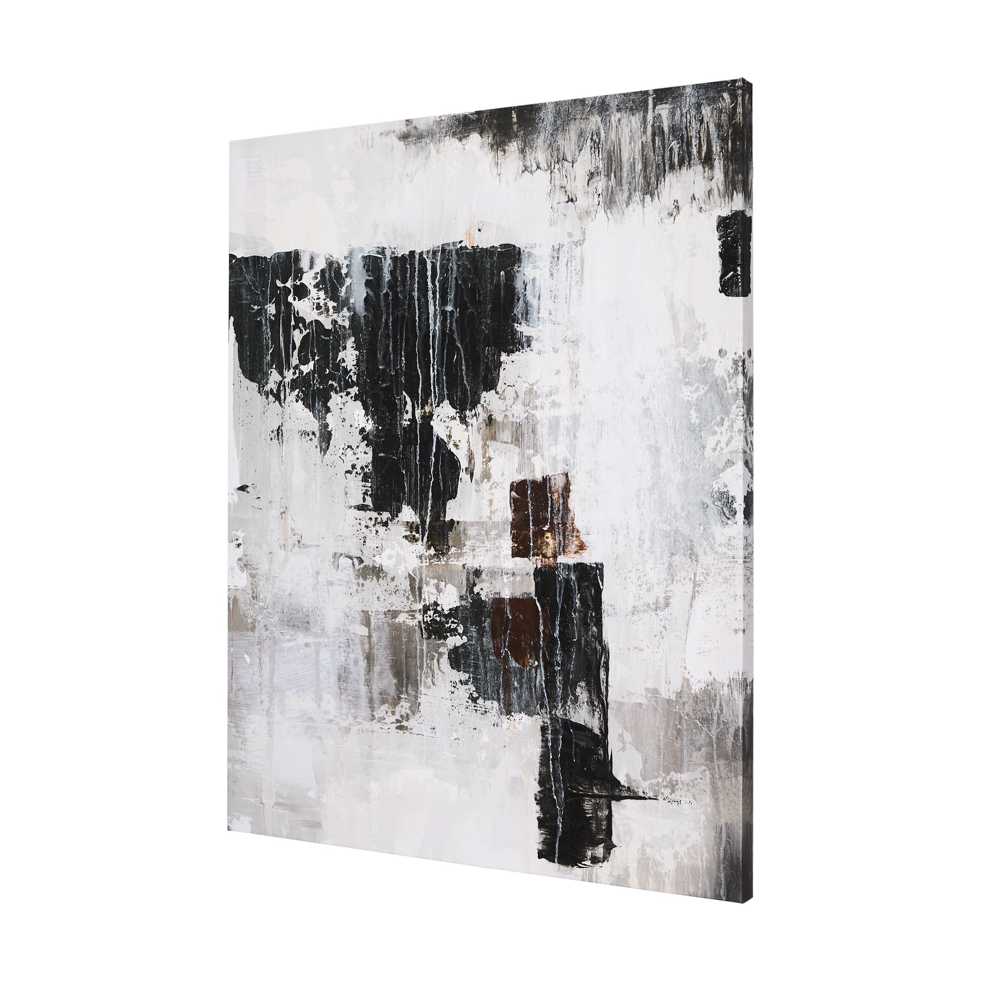 The Fog II by Mercana Studio a Hand Embellished Textured Canvas — product photograph