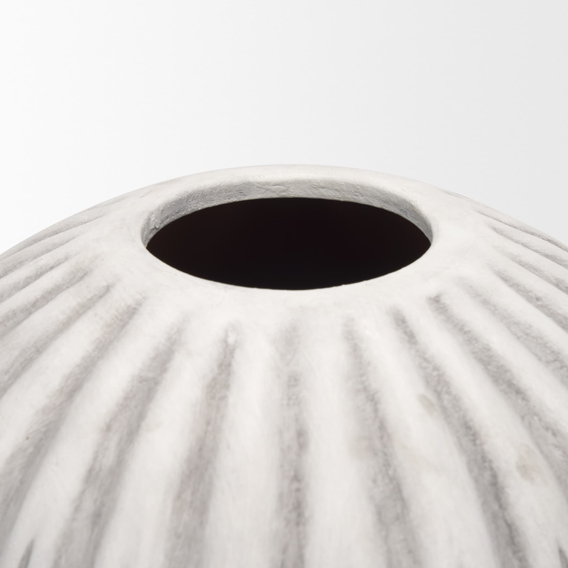 Ummi Tall Off White w/ Gray Antiquing Ceramic Vase — product photograph