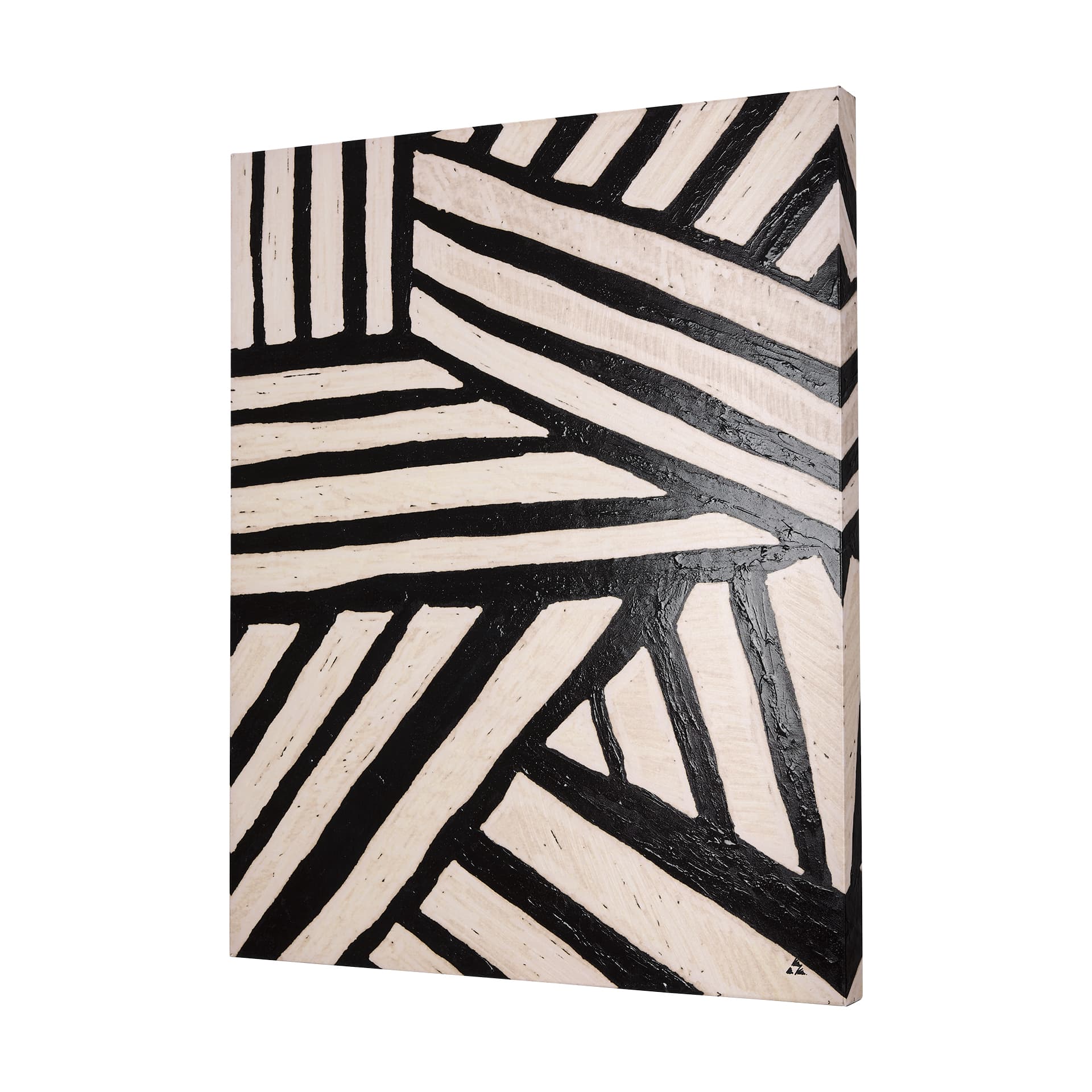 Clay Pattern I by Mercana Studio a Hand Embellished Textured Canvas — product photograph