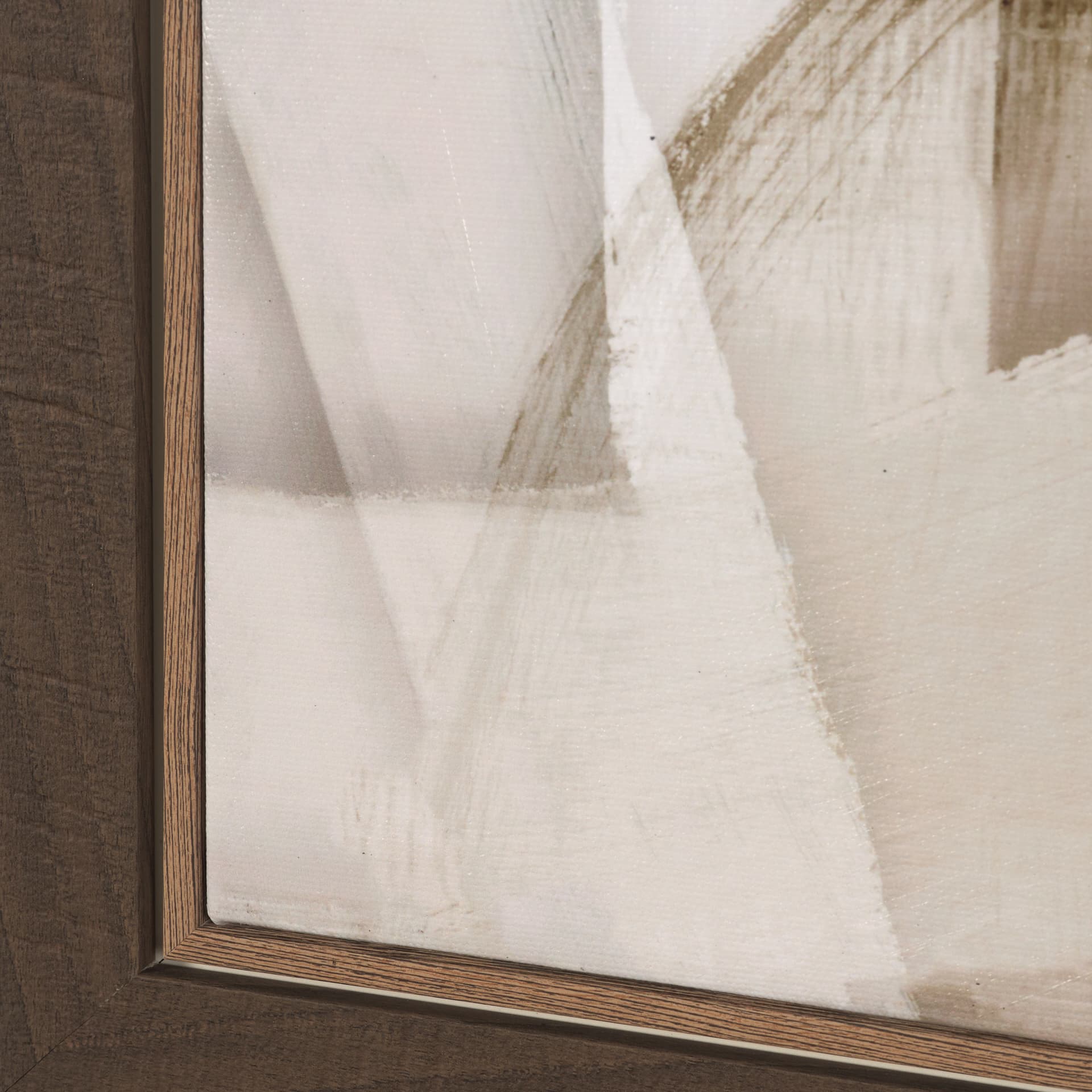 Neutral Forms II by Hannah Dawson Hand-Embellished Textured Framed Canvas Artwork — product photograph
