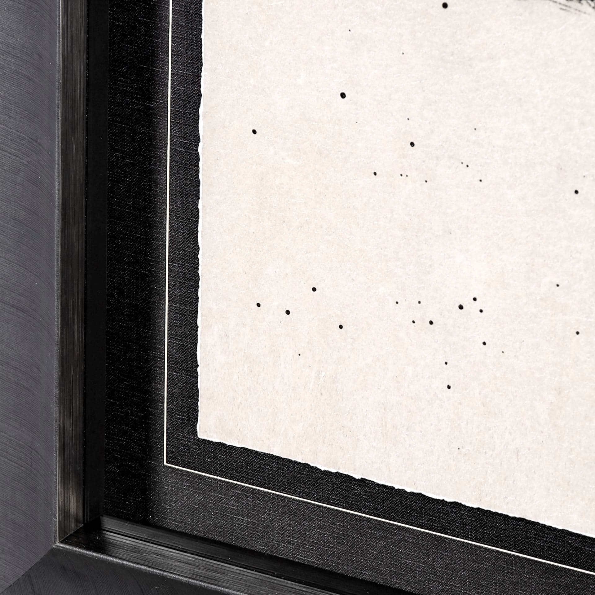 Three is a Crowd I by Mercana Studio a Hand Embellished Textured Framed Art Print Matted under Glass — product photograph