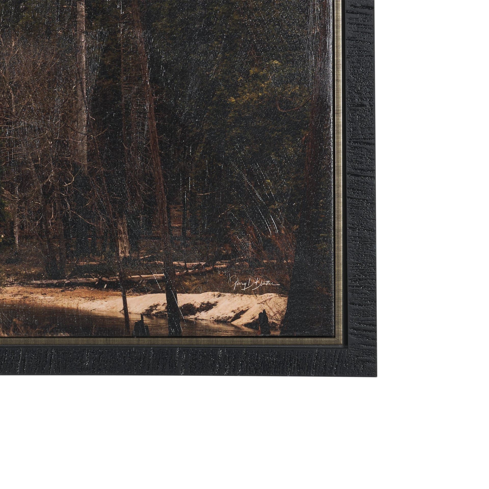 Misty Mountain by Gary Blatter Hand-Embellished Textured Framed Canvas Art Print — product photograph