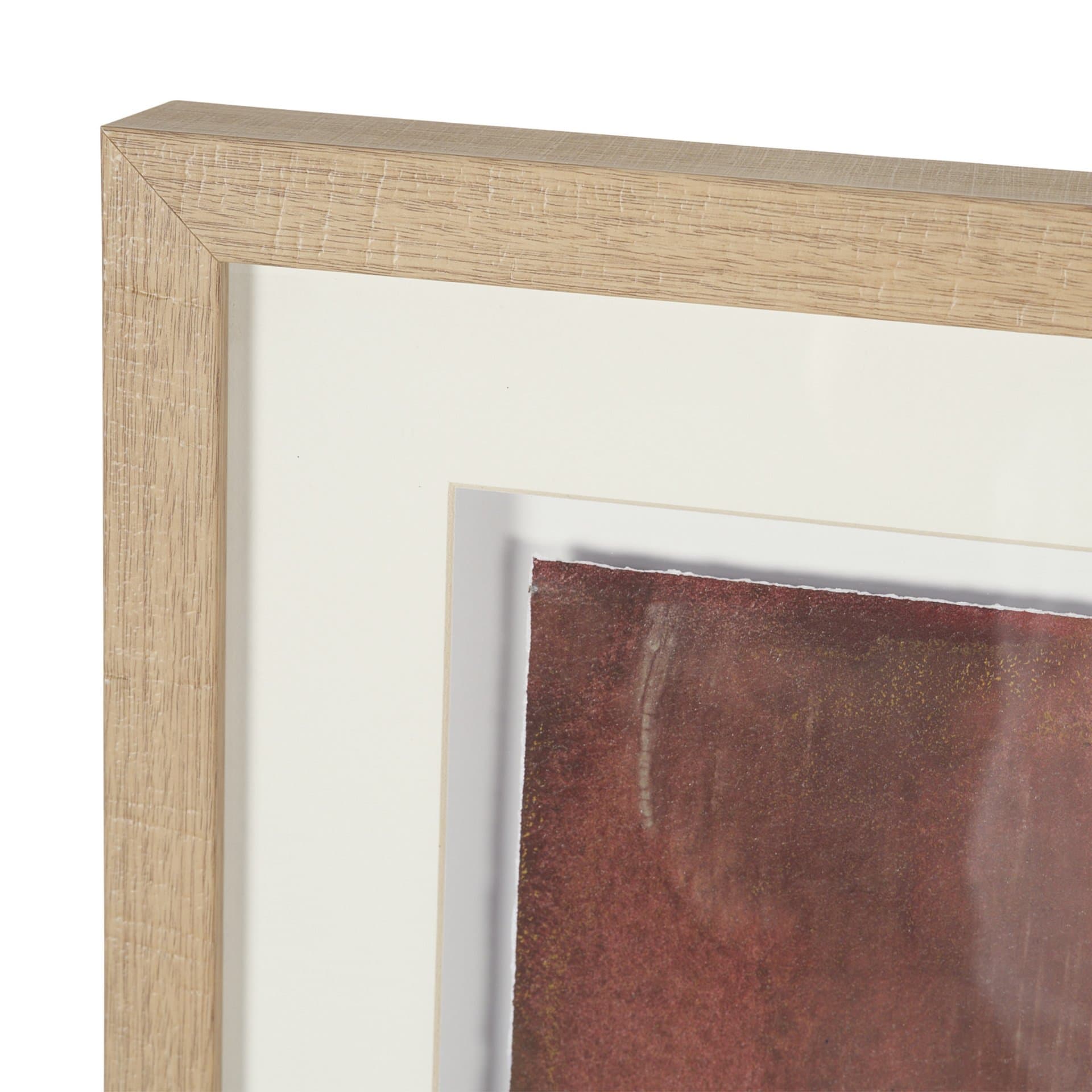 Aged In Silence II by Ira Havuka Hand-Embellished Textured Framed Artwork Matted under Glass — product photograph