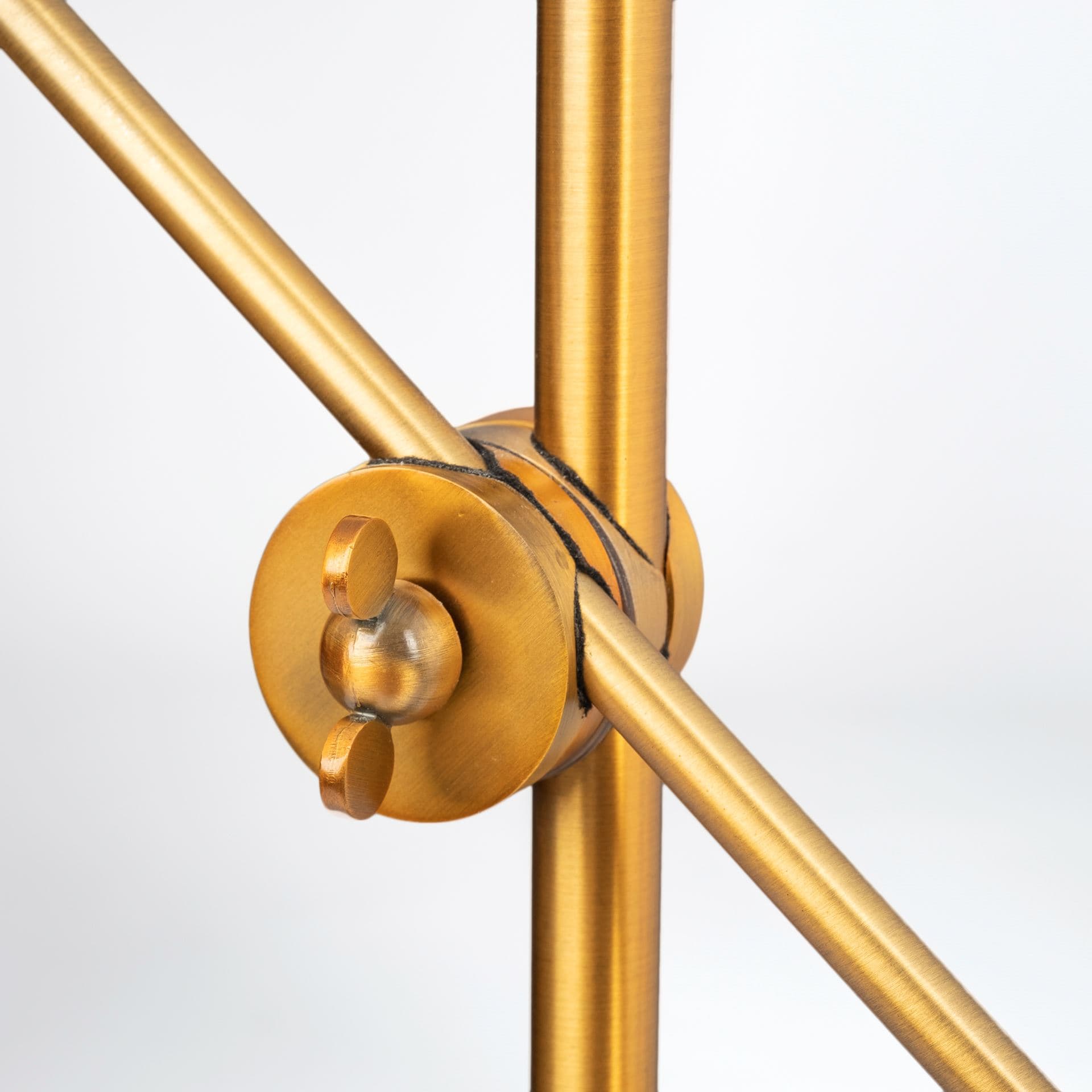 Fragon I (26"H) Gold-Tone Metal Adjustable Cone Shade Table Lamp — product photograph