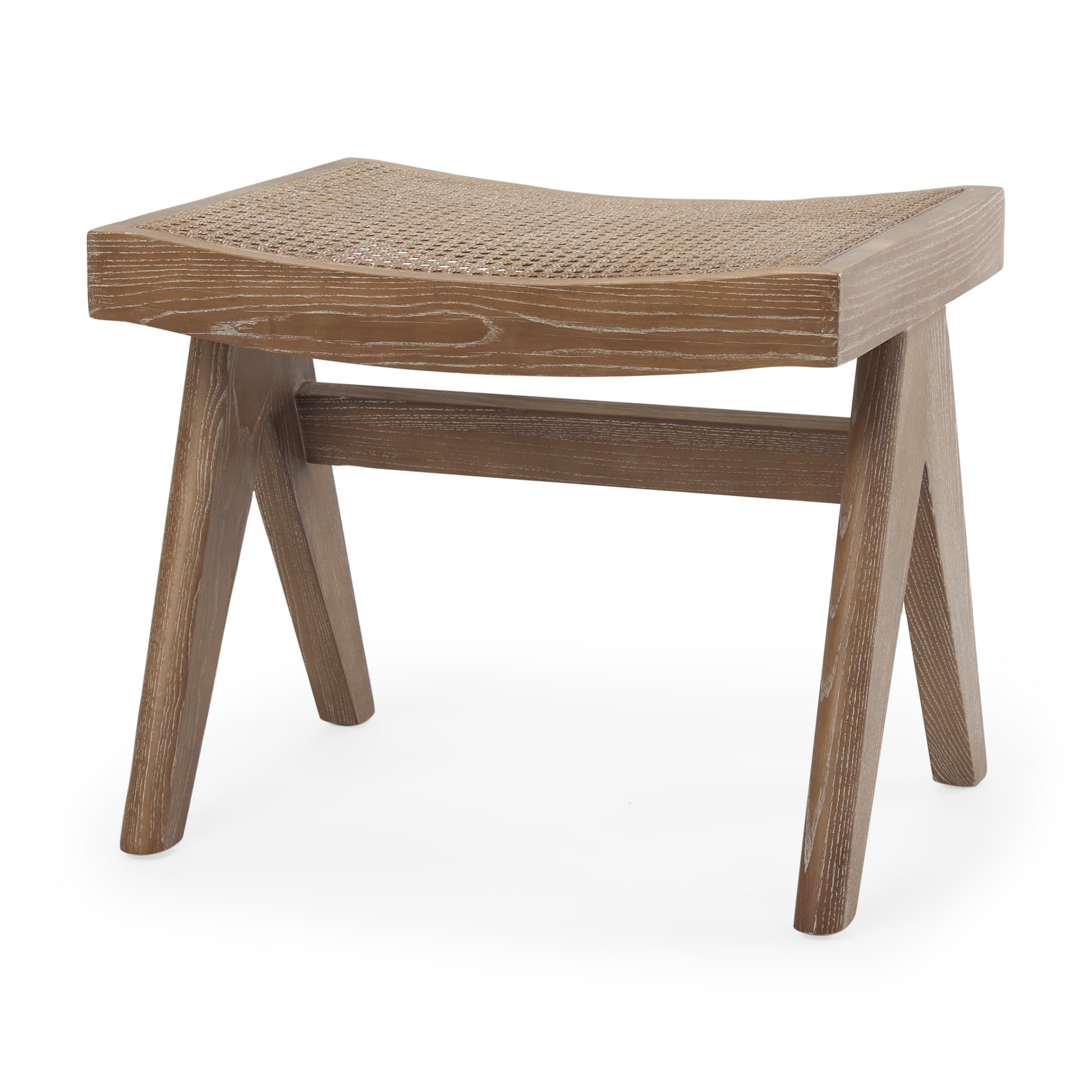 Arvin 21.7L x 17.7W x 18.1H Medium Brown Wooden Stool — product photograph