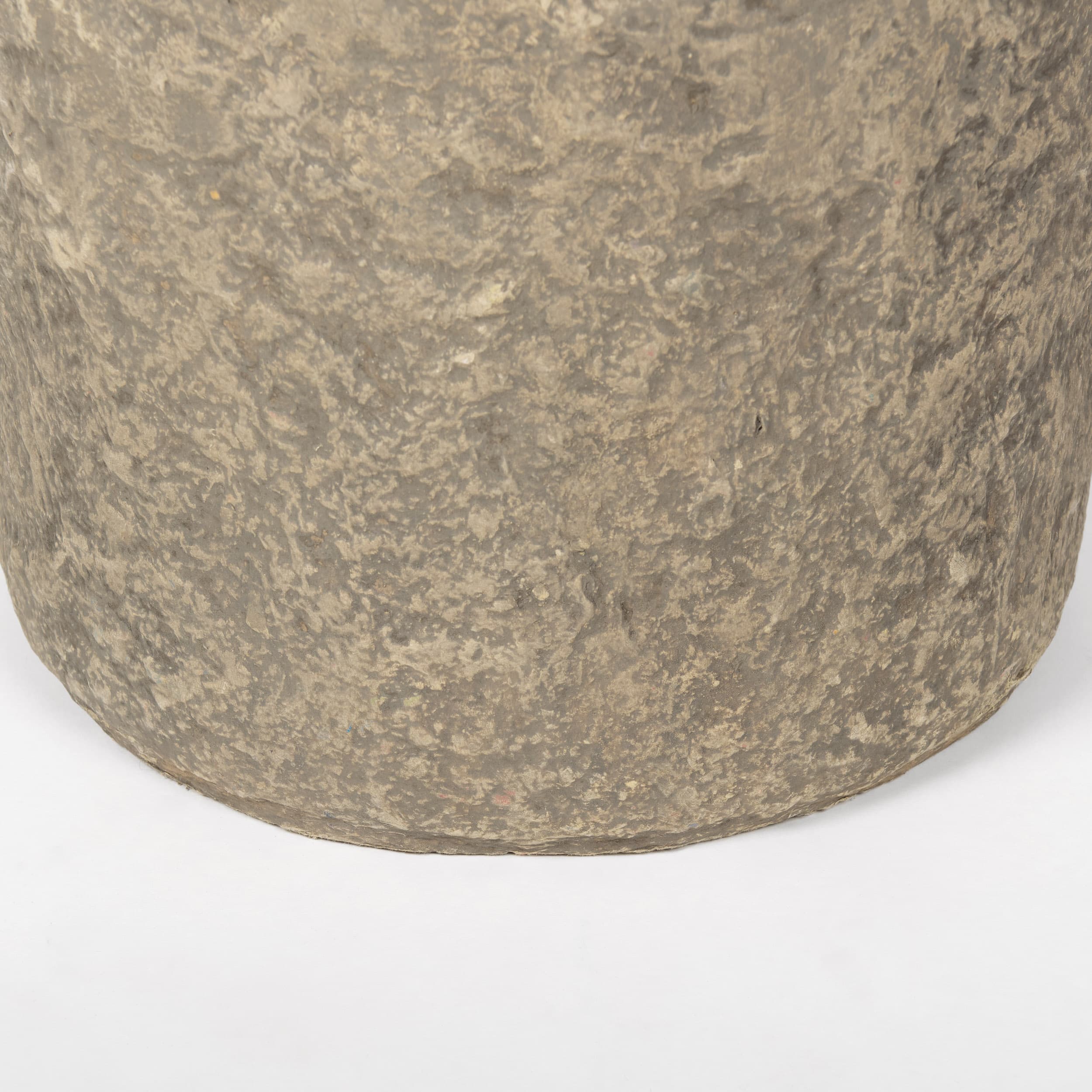 Rama Small Gray Paper Mache Floor Vase — product photograph