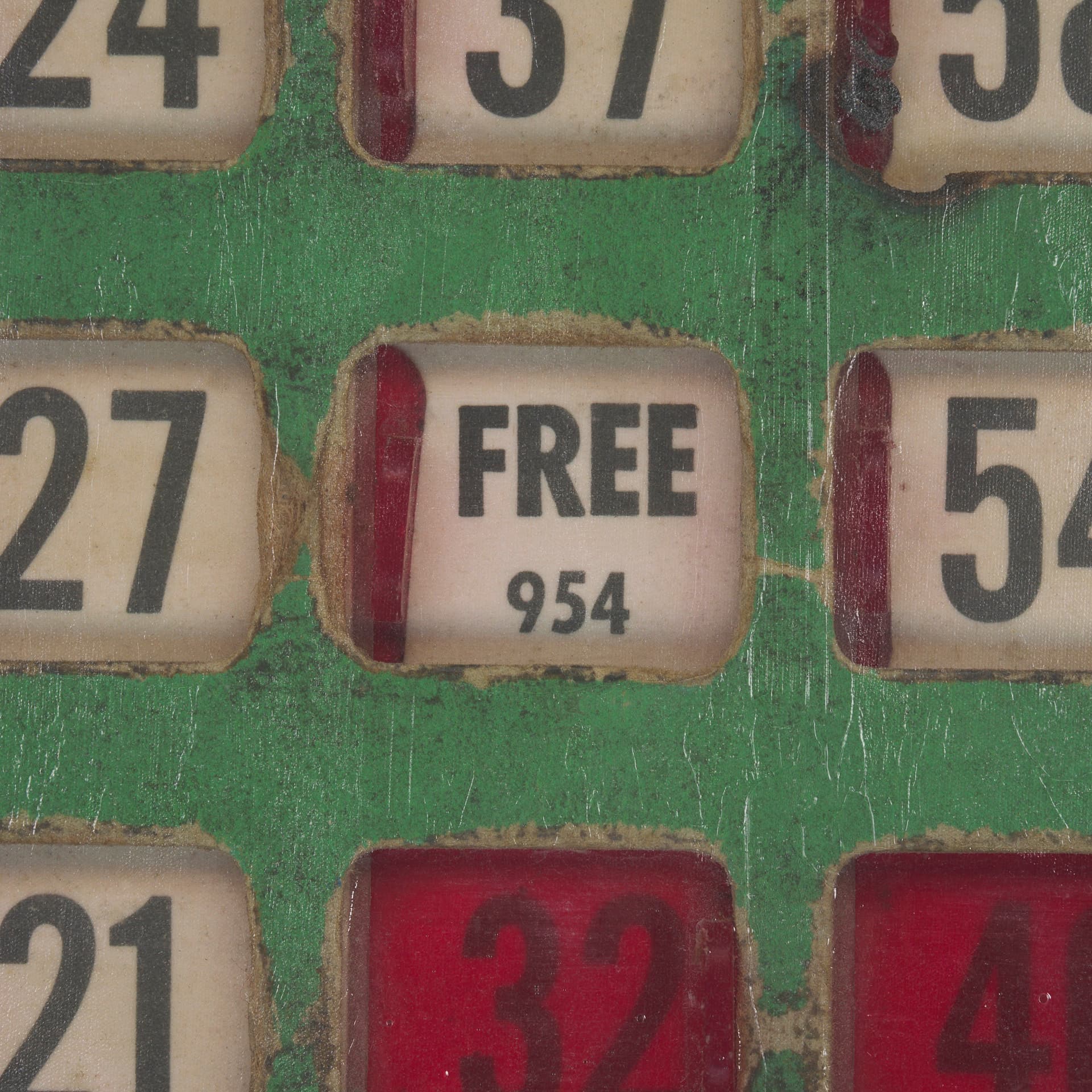 Chasing Numbers I Bingo Card by Mercana Studio a Hand Embellished Textured Framed Canvas — product photograph